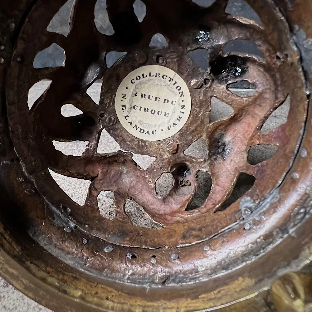 A Very Rare Gilt Copper Pricket Candlestick 13th Century Limoges & Later from renowned Collection of Nicolas Landau - Image 5