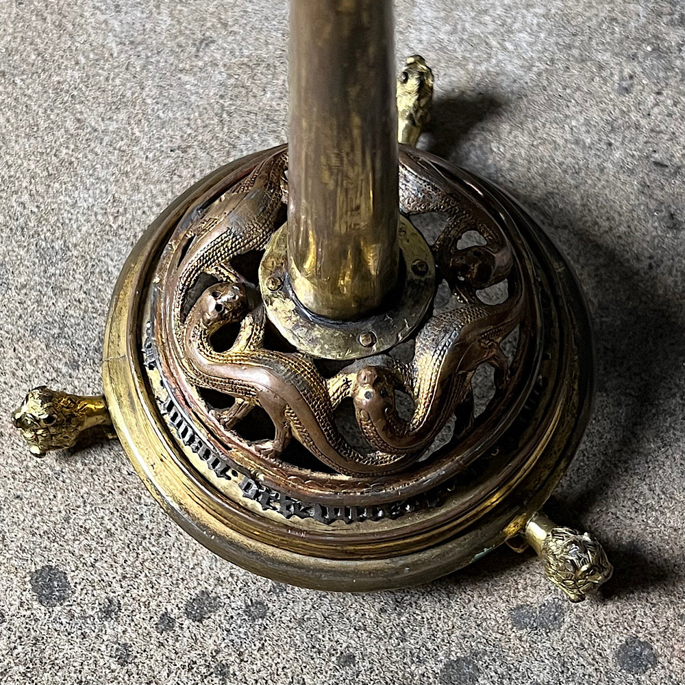 A Very Rare Gilt Copper Pricket Candlestick 13th Century Limoges & Later from renowned Collection of Nicolas Landau - Image 7
