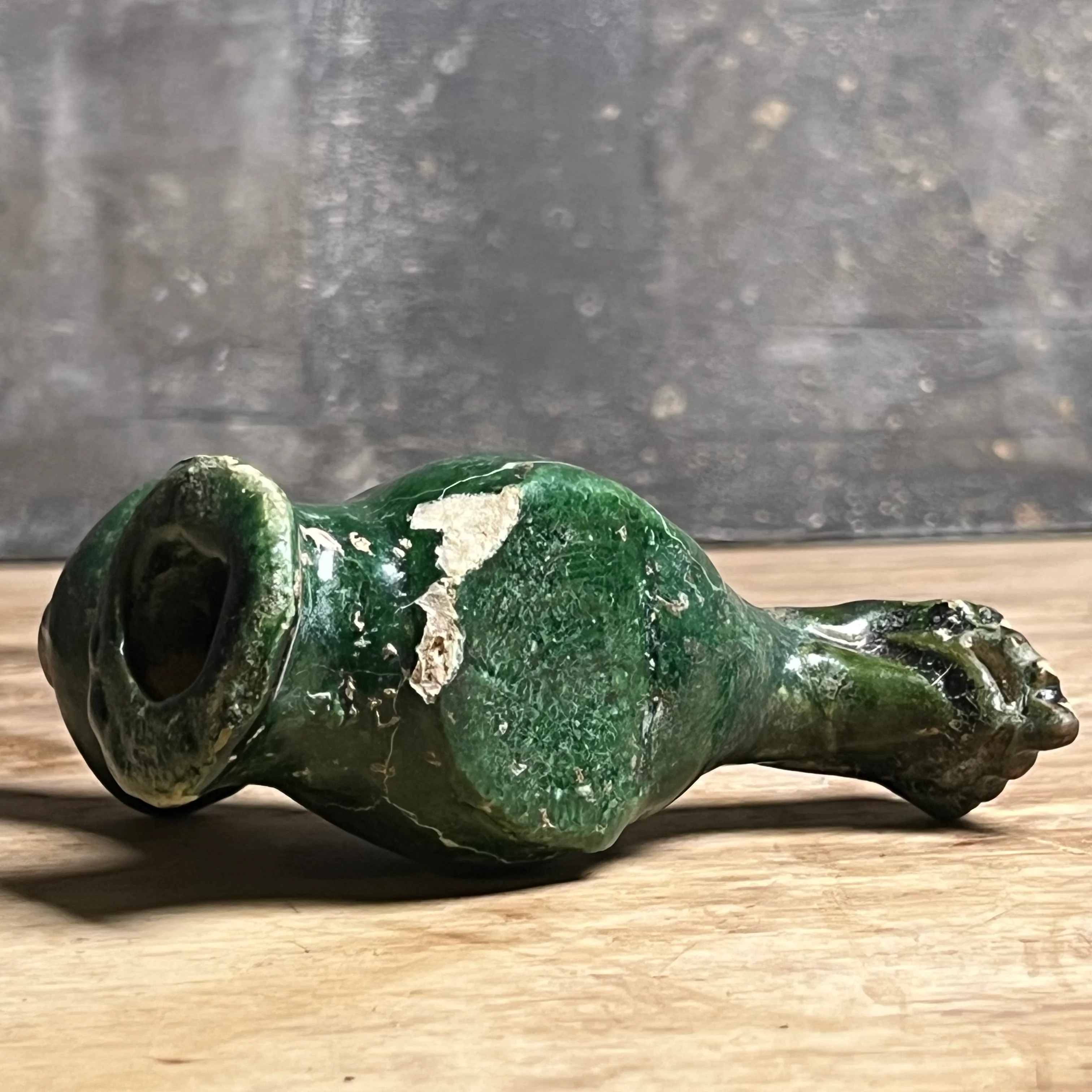 An Early Islamic Green-Glazed Pottery Oil Lamp in the Form of a Bird, Syria (Bilād al-Shām), 8th–9th century - Image 15