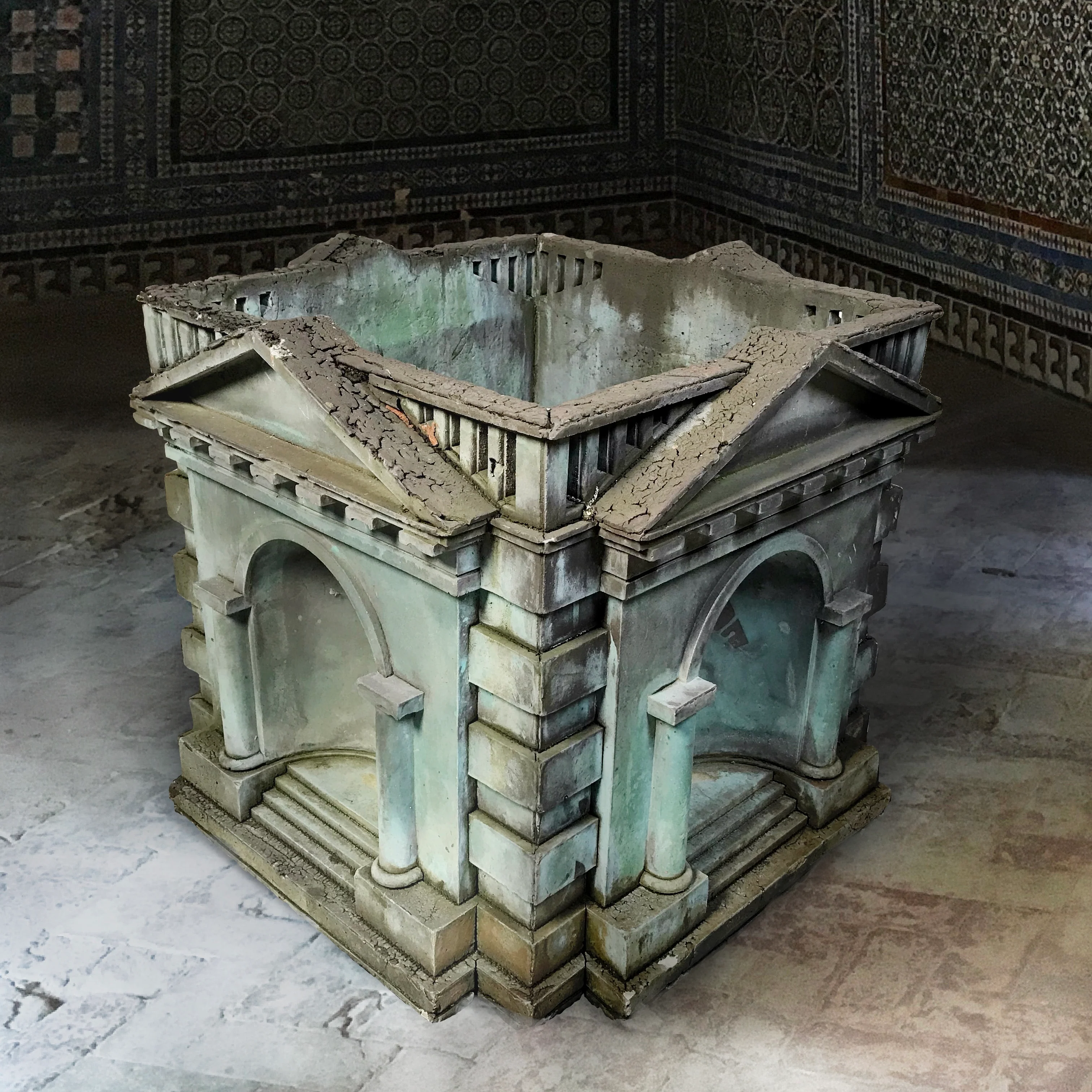 Architects’ Model of a Palladian Temple Early-Mid 20th Century - Image 8