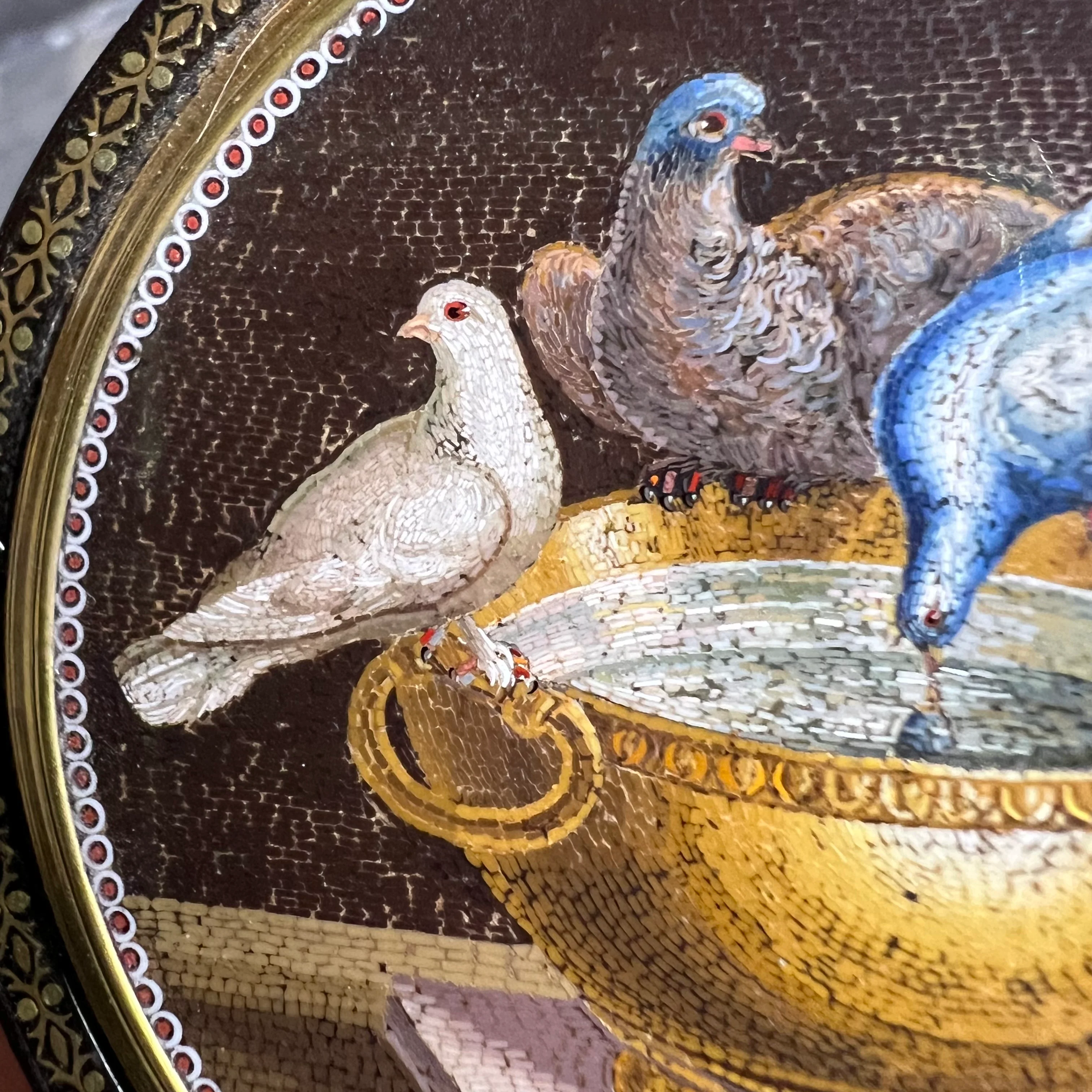 18th-Century Roman Micromosaic Snuff Box – Doves of Pliny, Attributed to Circle of Giacomo Raffaelli c.1780-1800 - Image 28