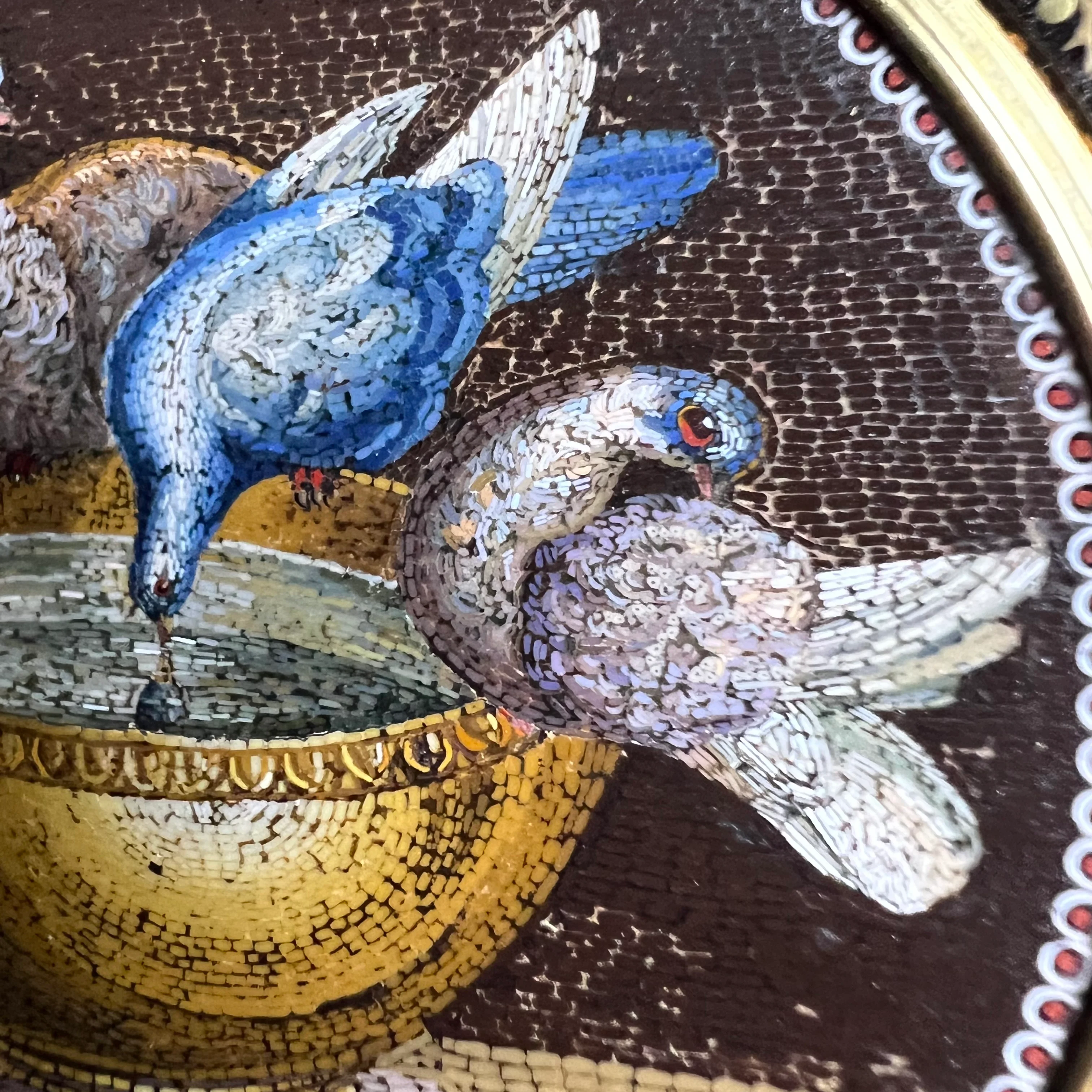 18th-Century Roman Micromosaic Snuff Box – Doves of Pliny, Attributed to Circle of Giacomo Raffaelli c.1780-1800 - Image 29