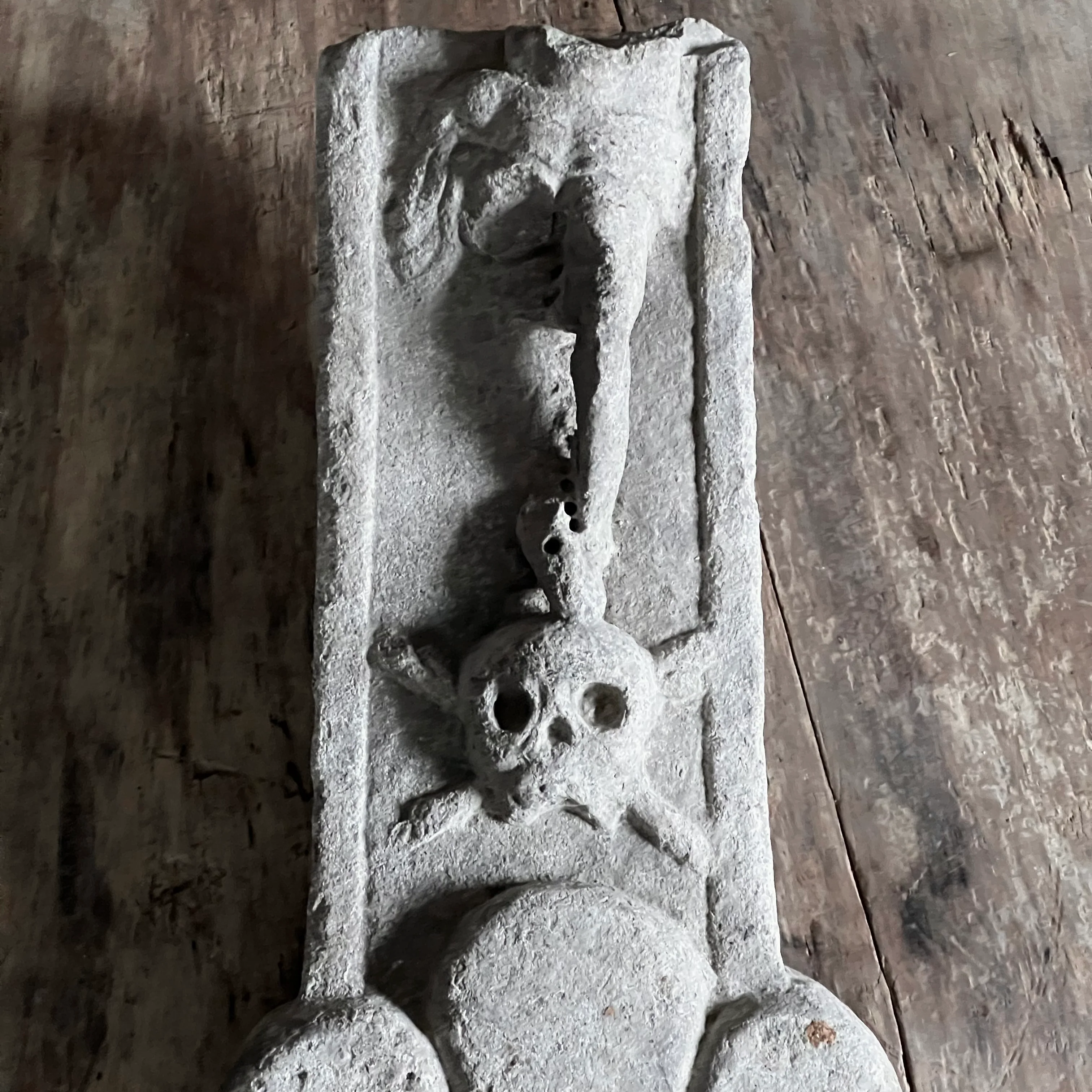 Carved Stone Italian Plague Marker d.1654 - Image 19
