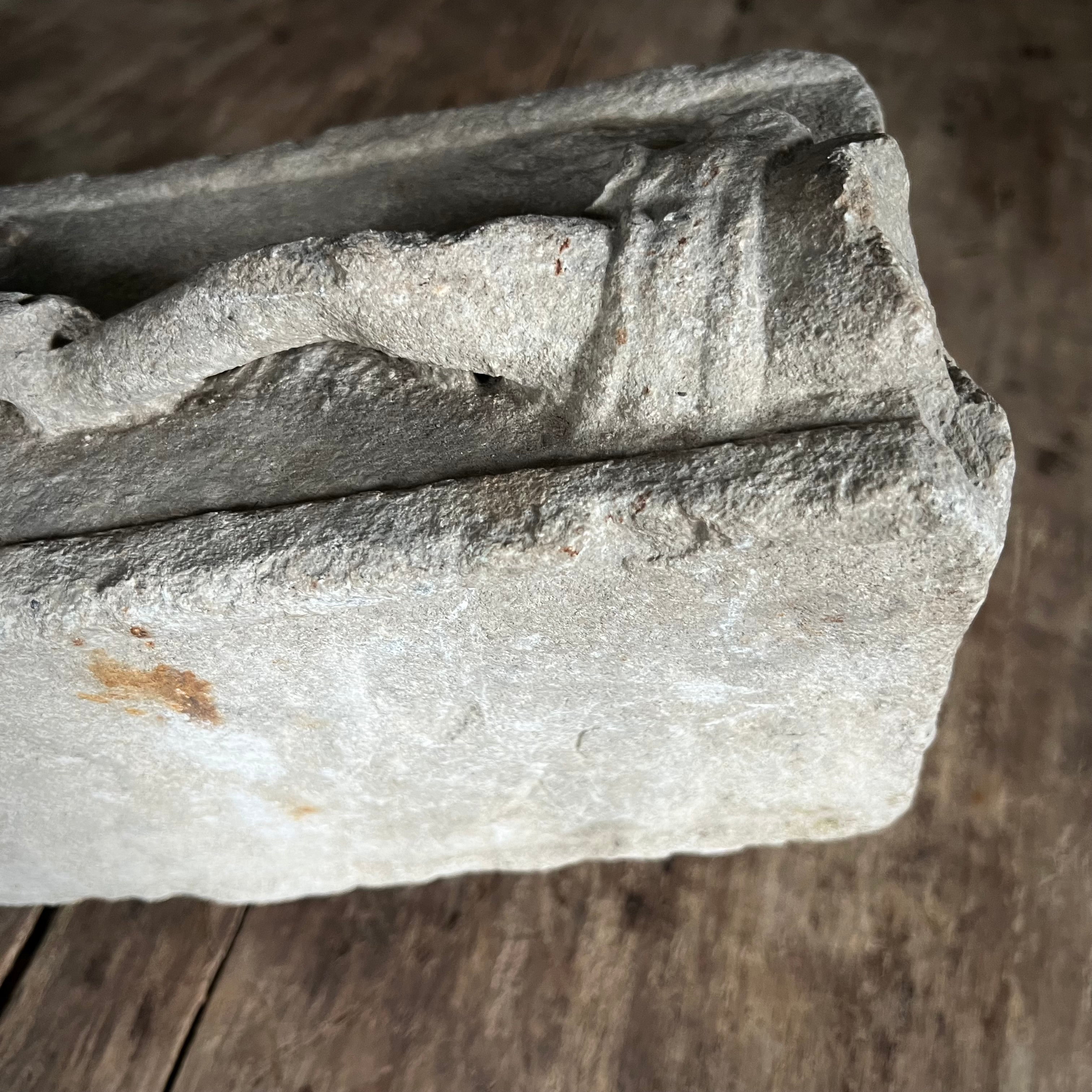 Carved Stone Italian Plague Marker d.1654 - Image 22