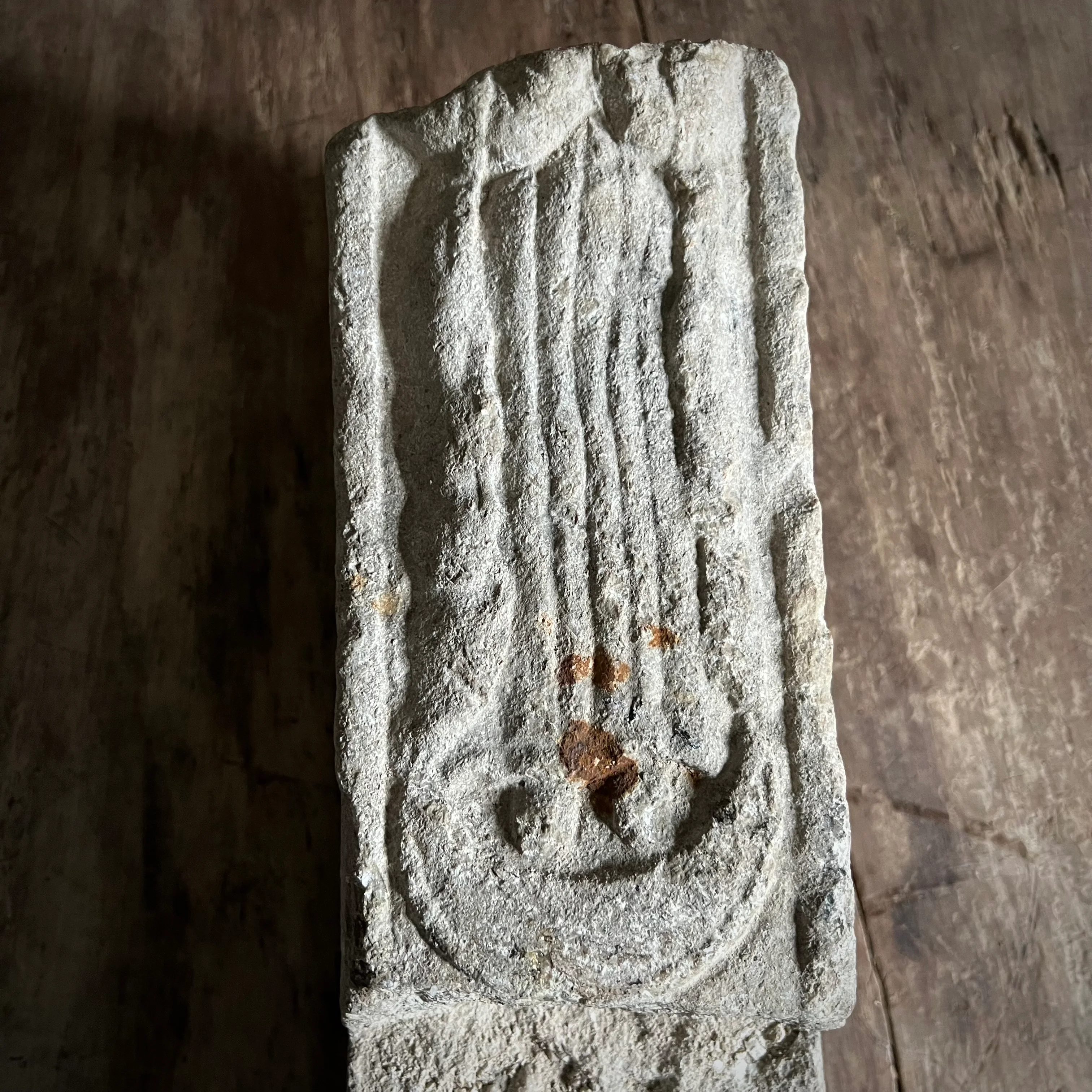 Carved Stone Italian Plague Marker d.1654 - Image 24