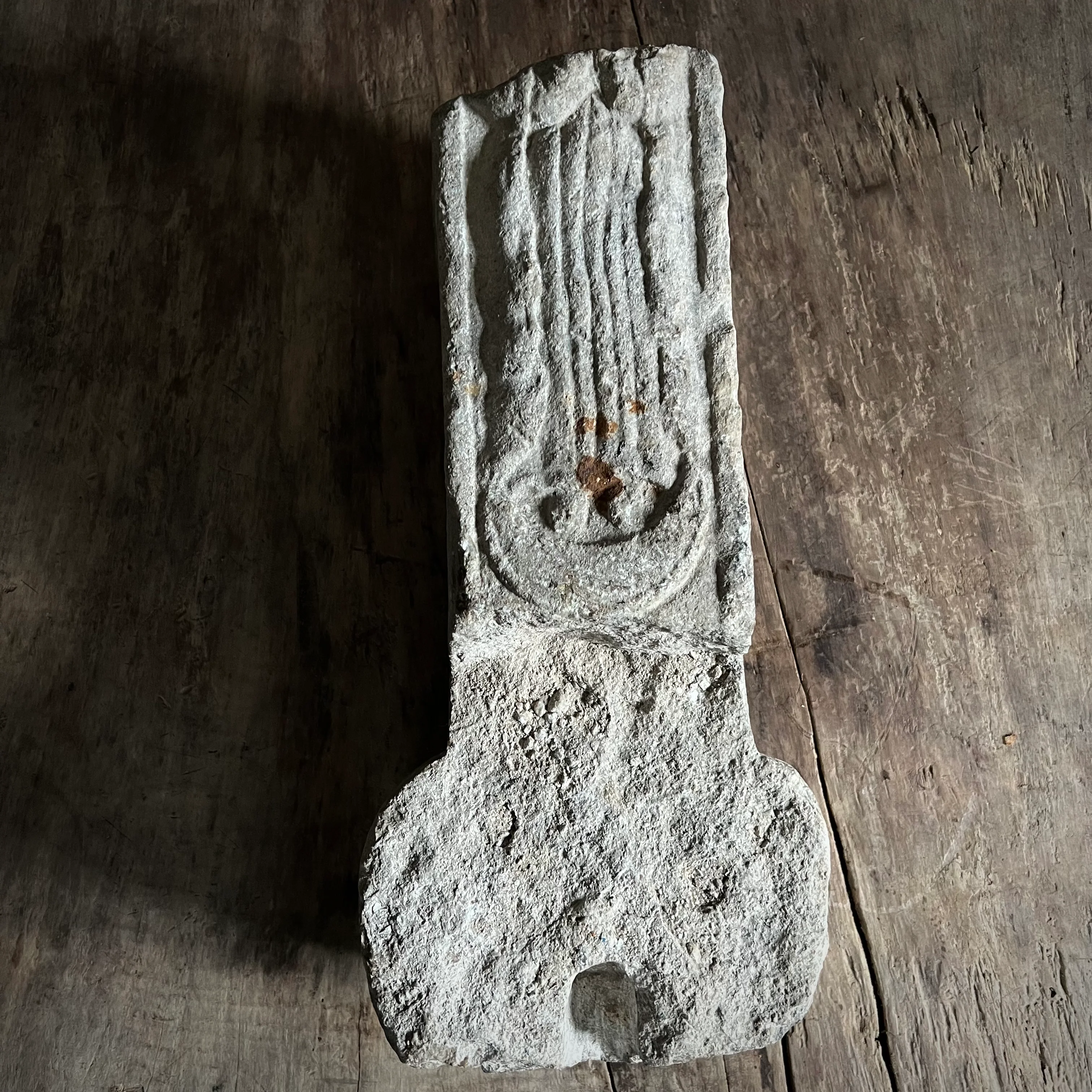 Carved Stone Italian Plague Marker d.1654 - Image 25