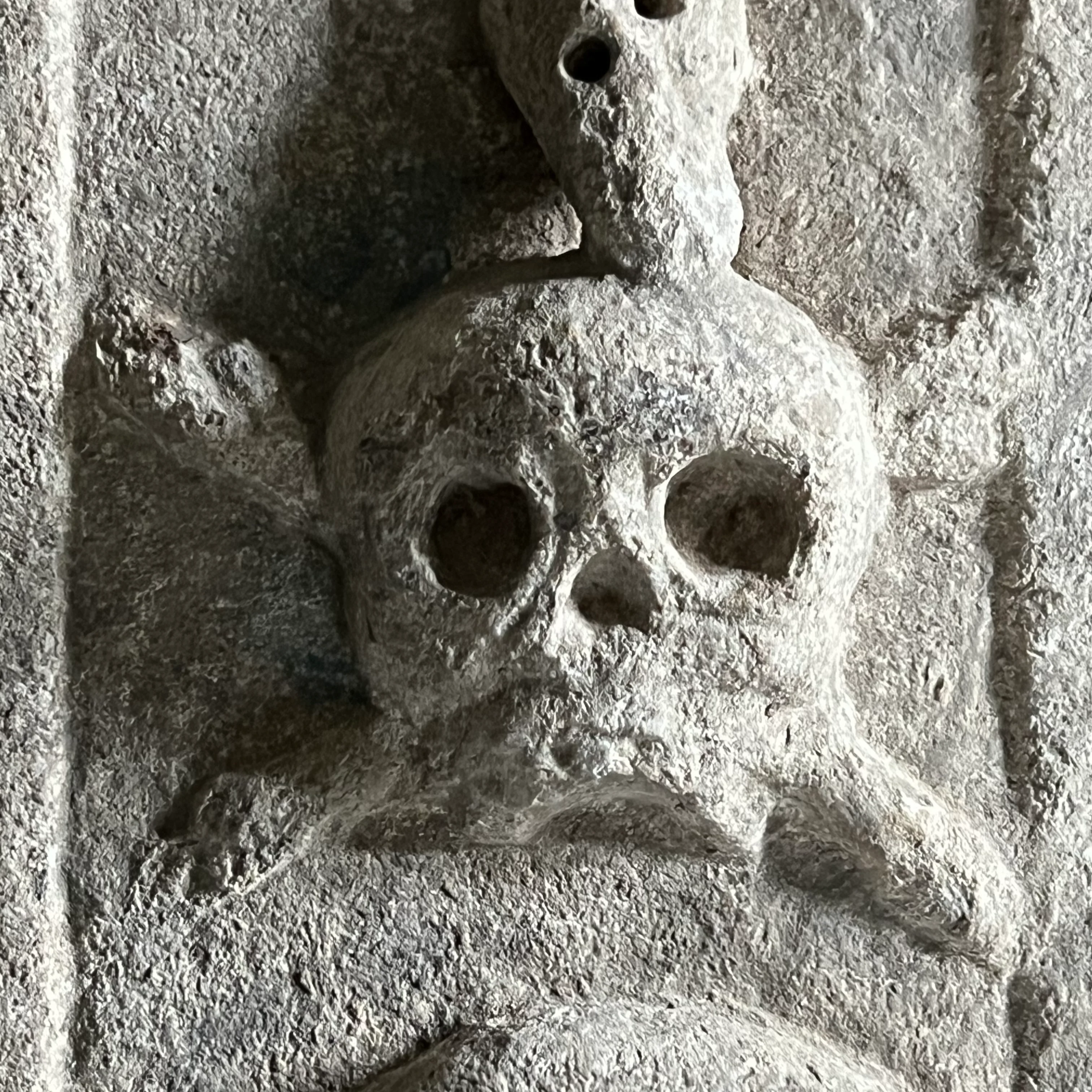 Carved Stone Italian Plague Marker d.1654 - Image 5