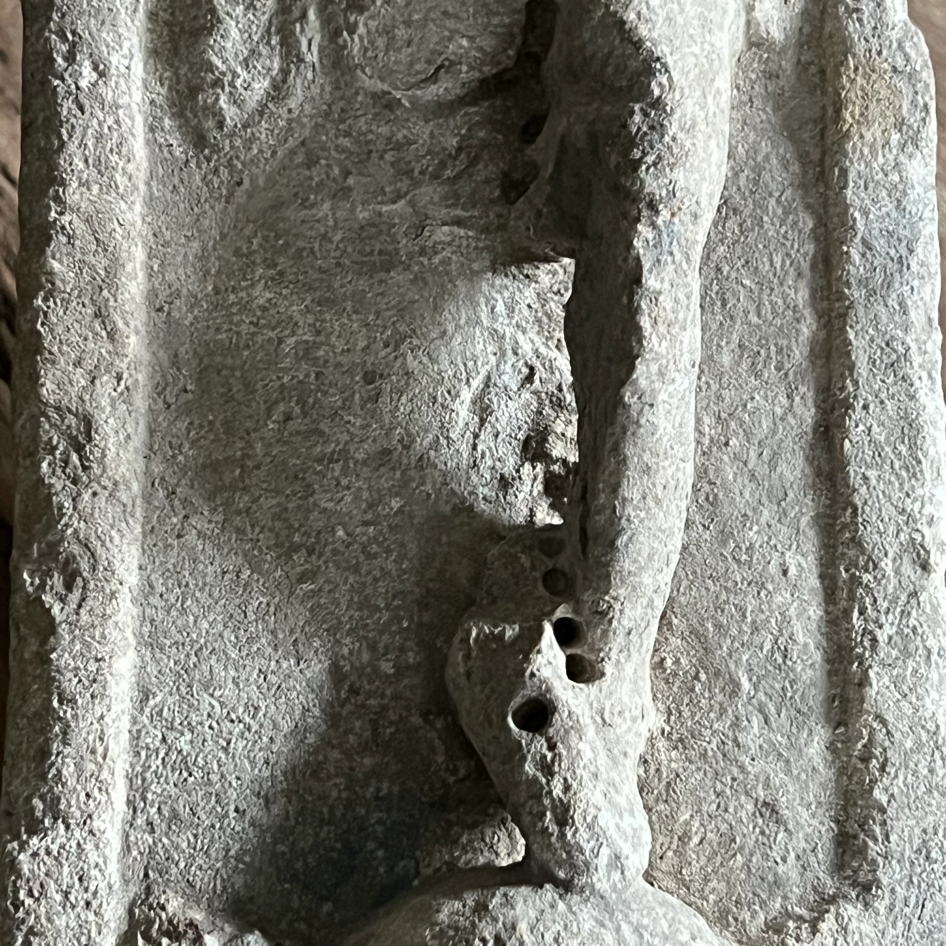 Carved Stone Italian Plague Marker d.1654 - Image 6