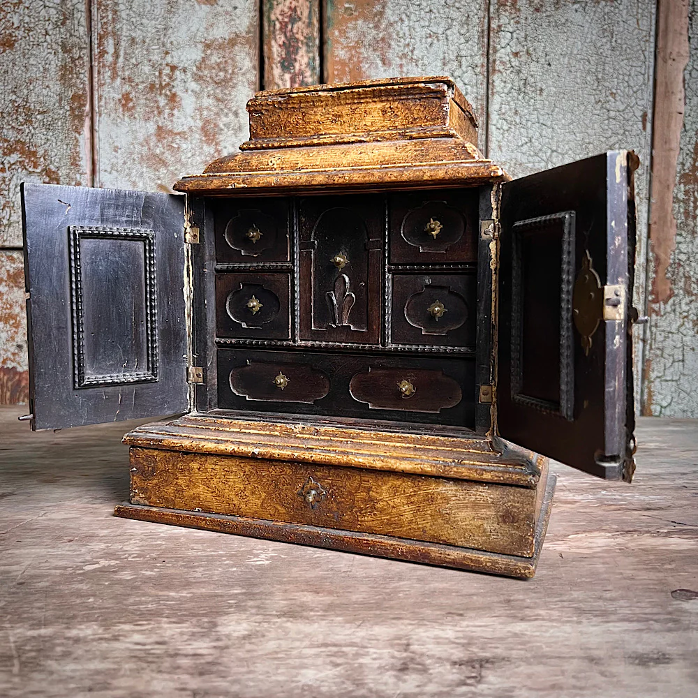 Diminutive Flemish Collectors Table Cabinet c.1680 - Image 10