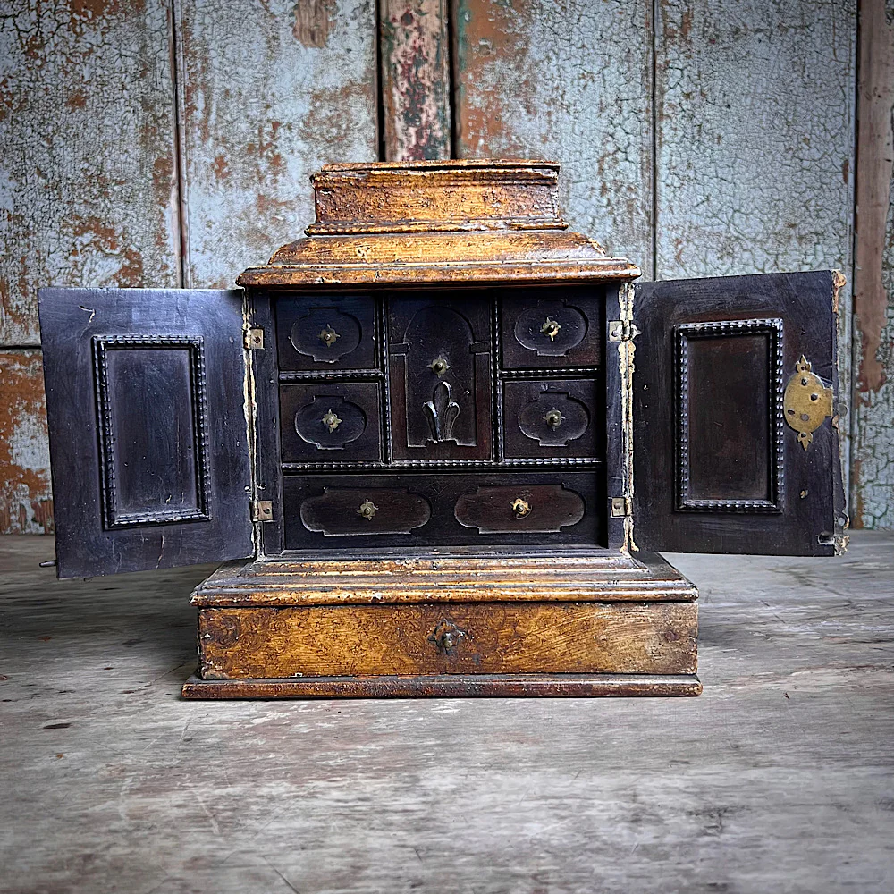 Diminutive Flemish Collectors Table Cabinet c.1680 - Image 11
