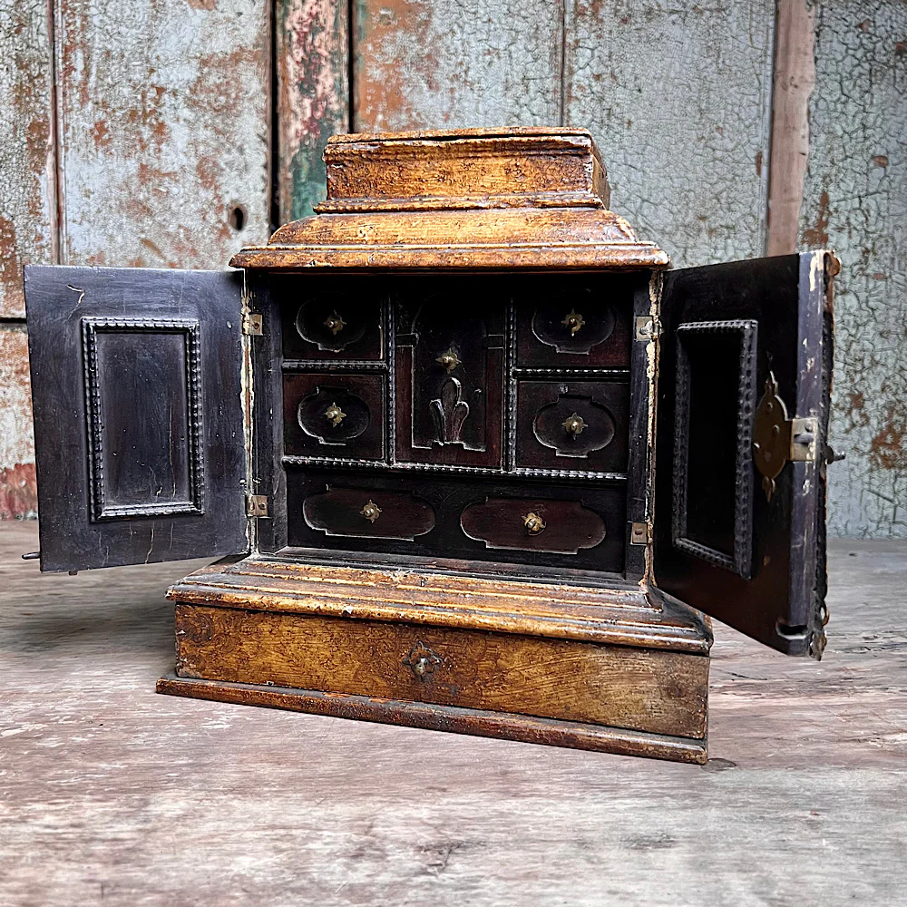 Diminutive Flemish Collectors Table Cabinet c.1680 - Image 15