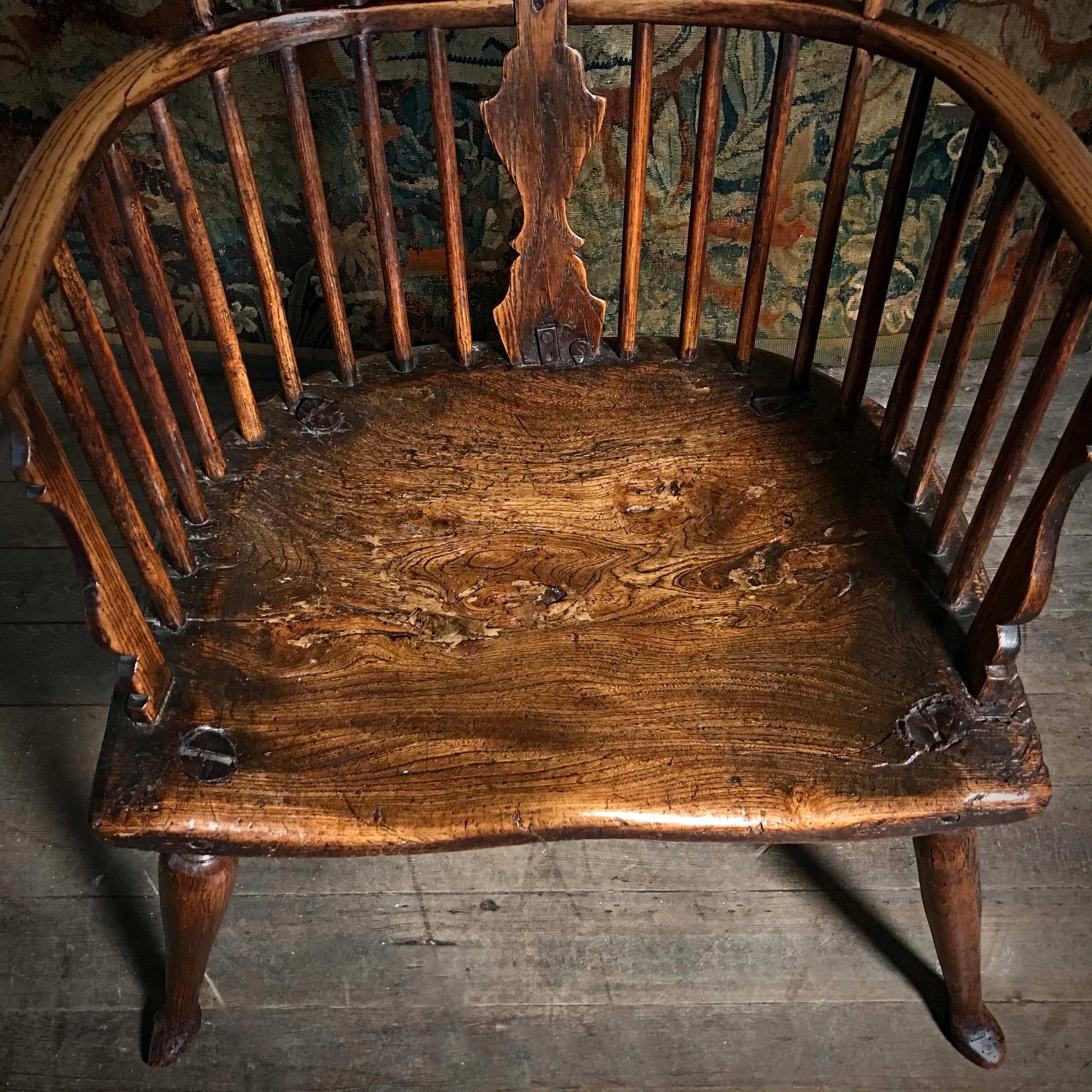 Early Georgian Ash & Elm Windsor Chair c.1760 - Image 3