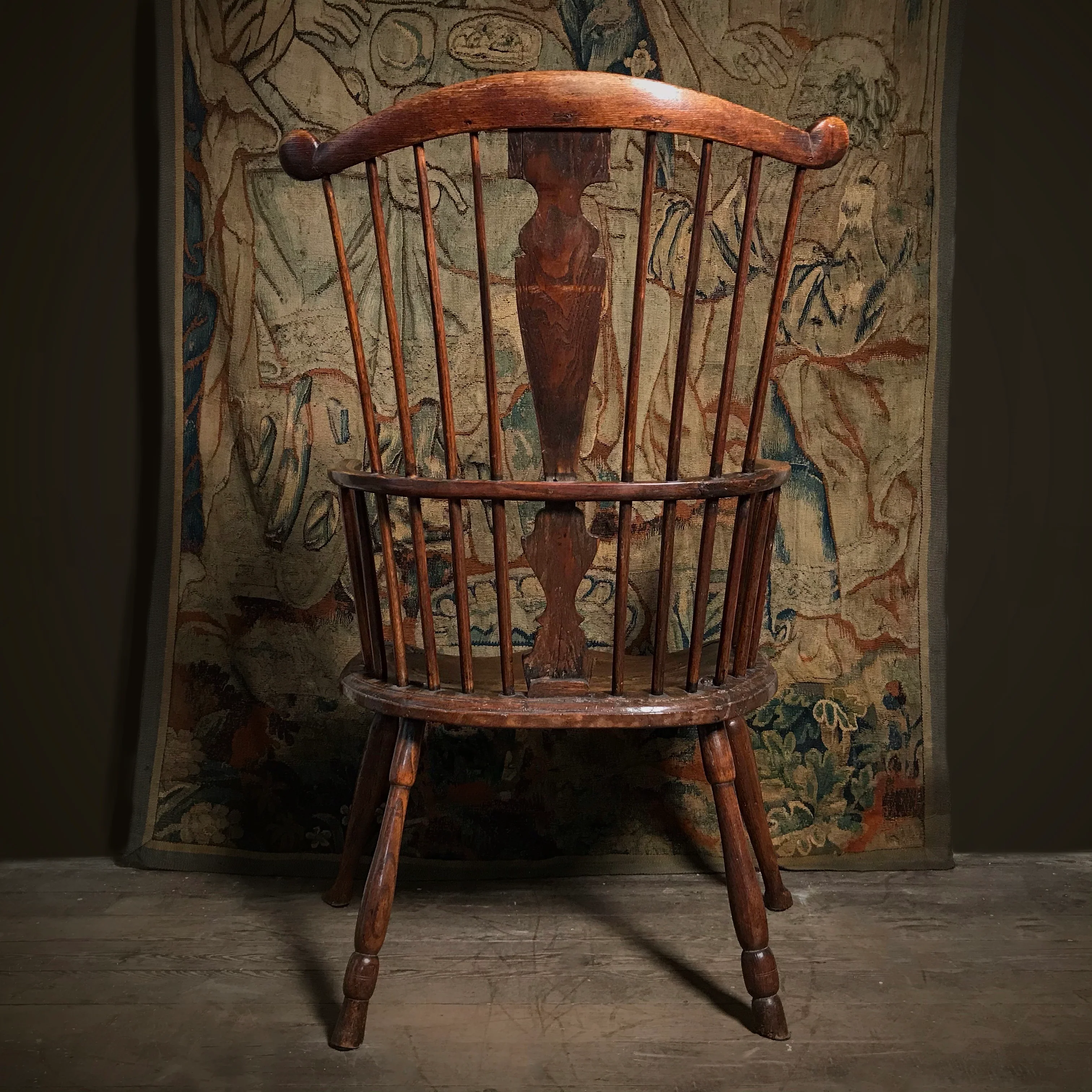 Early Georgian Ash & Elm Windsor Chair c.1760 - Image 5
