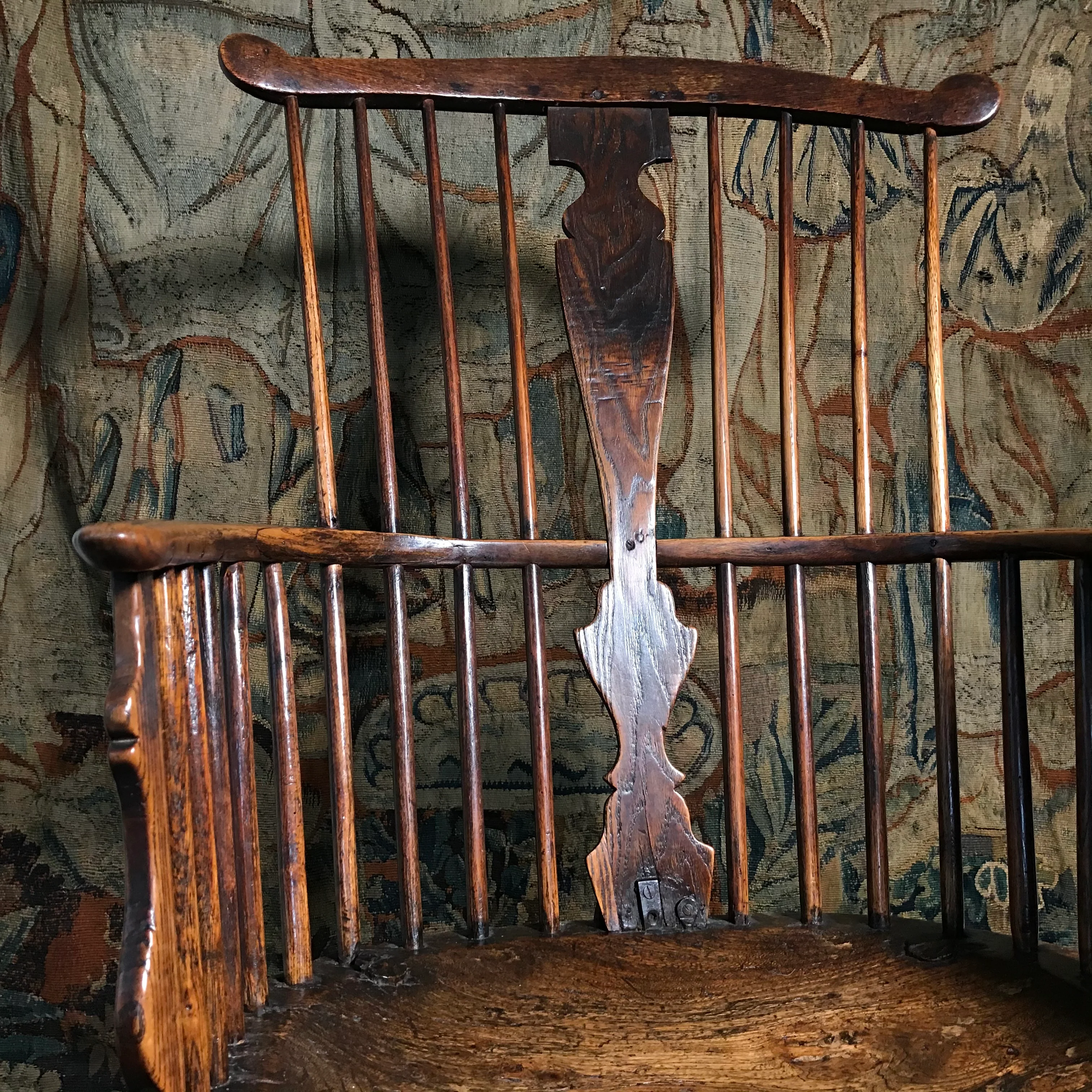 Early Georgian Ash & Elm Windsor Chair c.1760 - Image 8