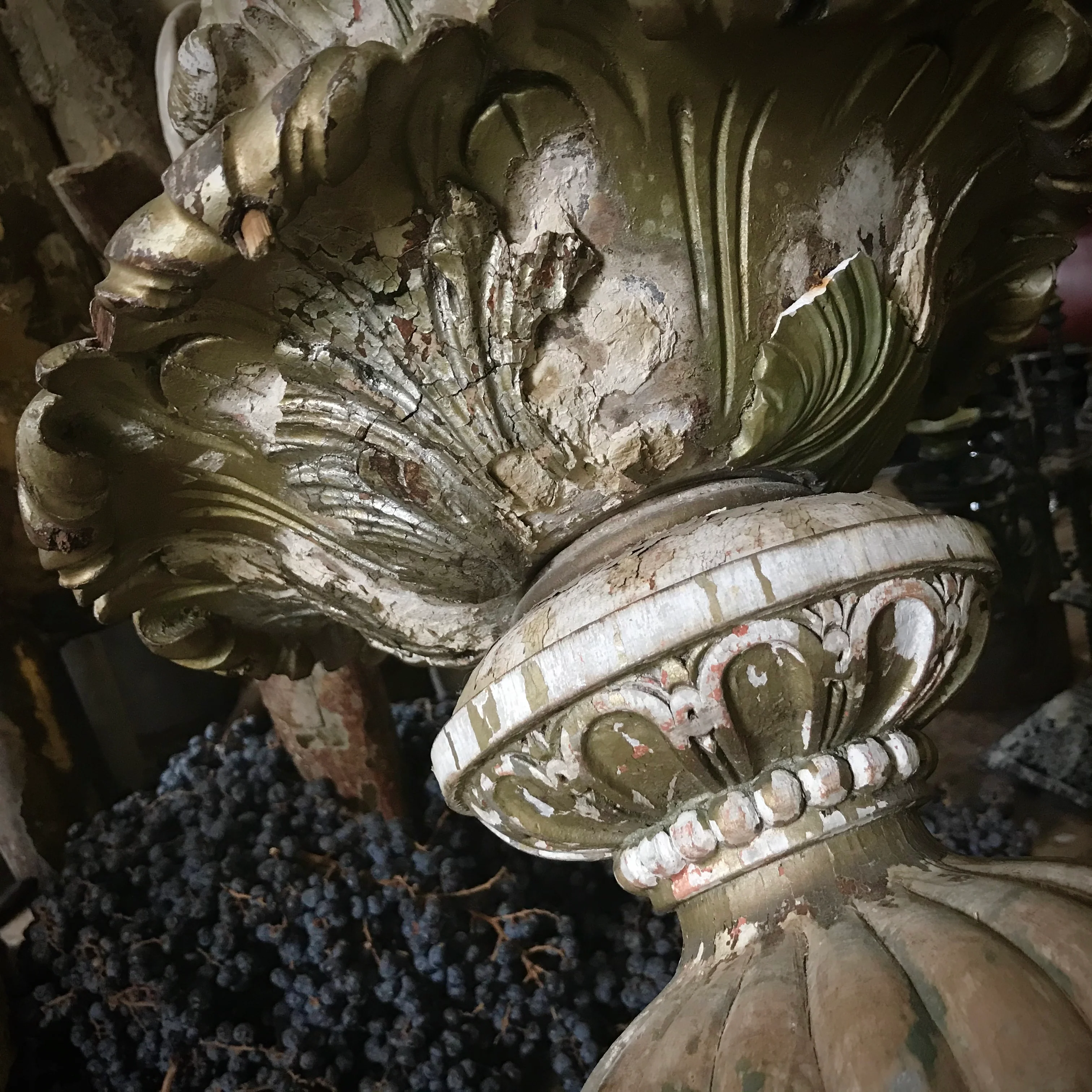 English Chandelier with Blacksmith Made Arms c.1780 - Image 6