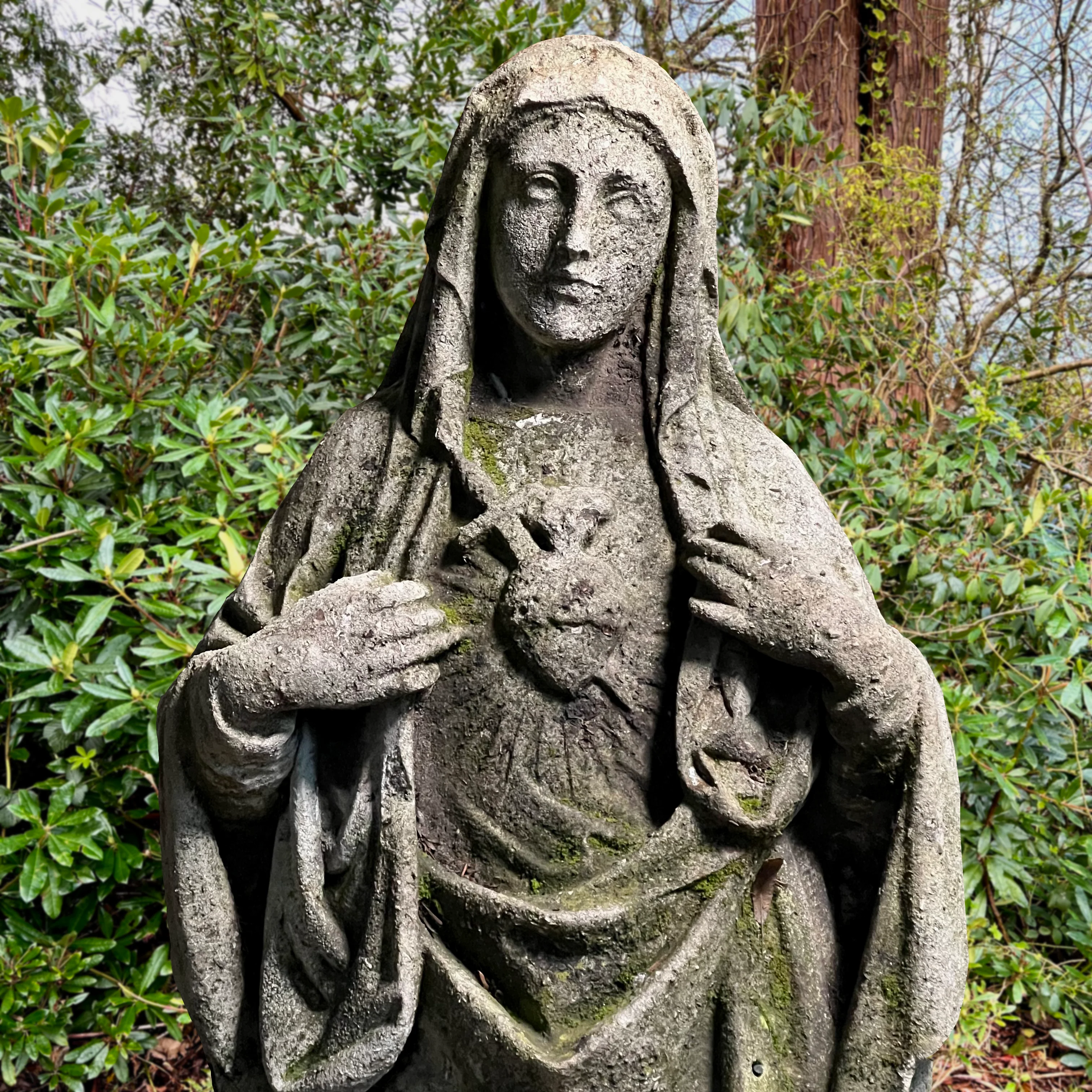French Limestone Statue of the Madonna c.1780 - Image 12