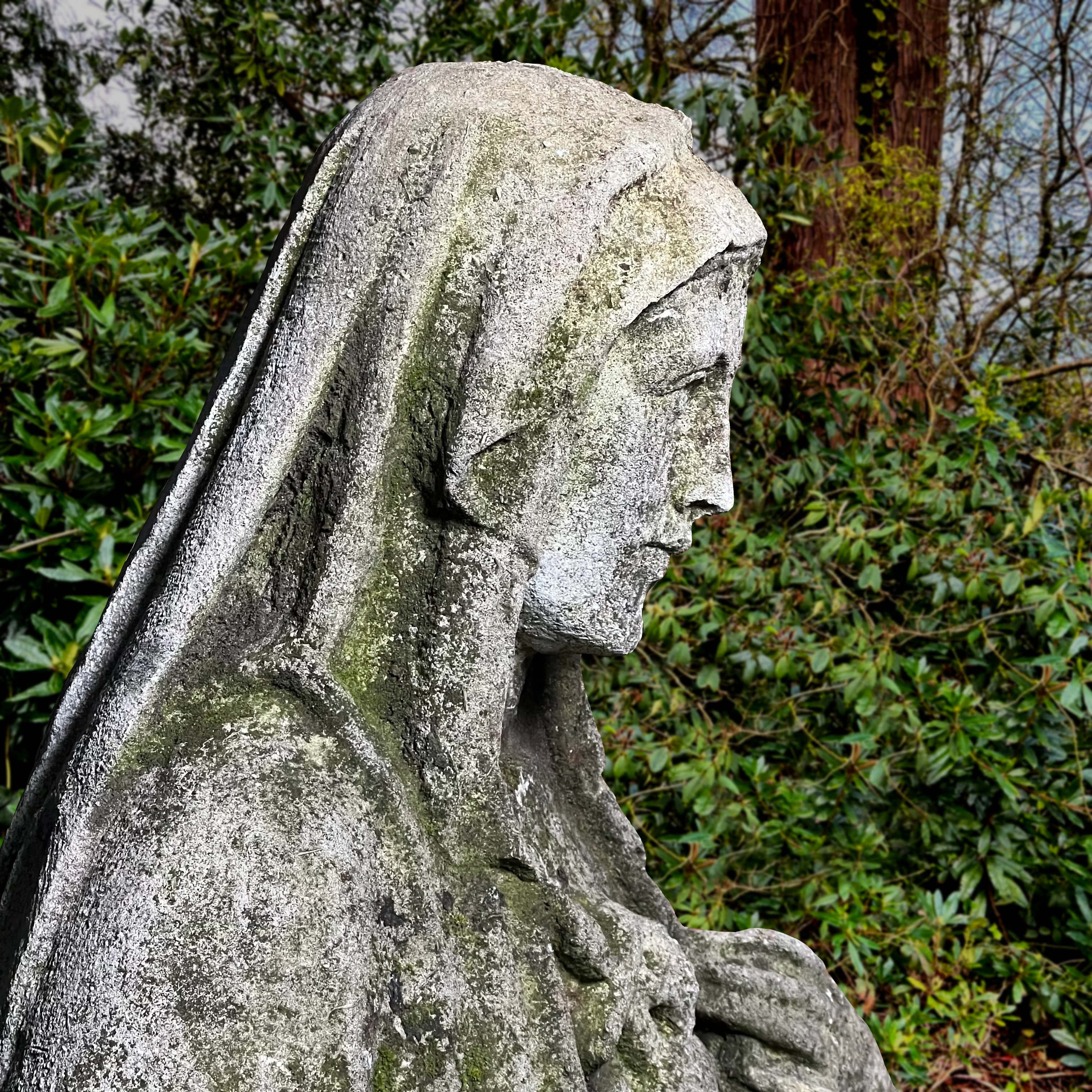 French Limestone Statue of the Madonna c.1780 - Image 14