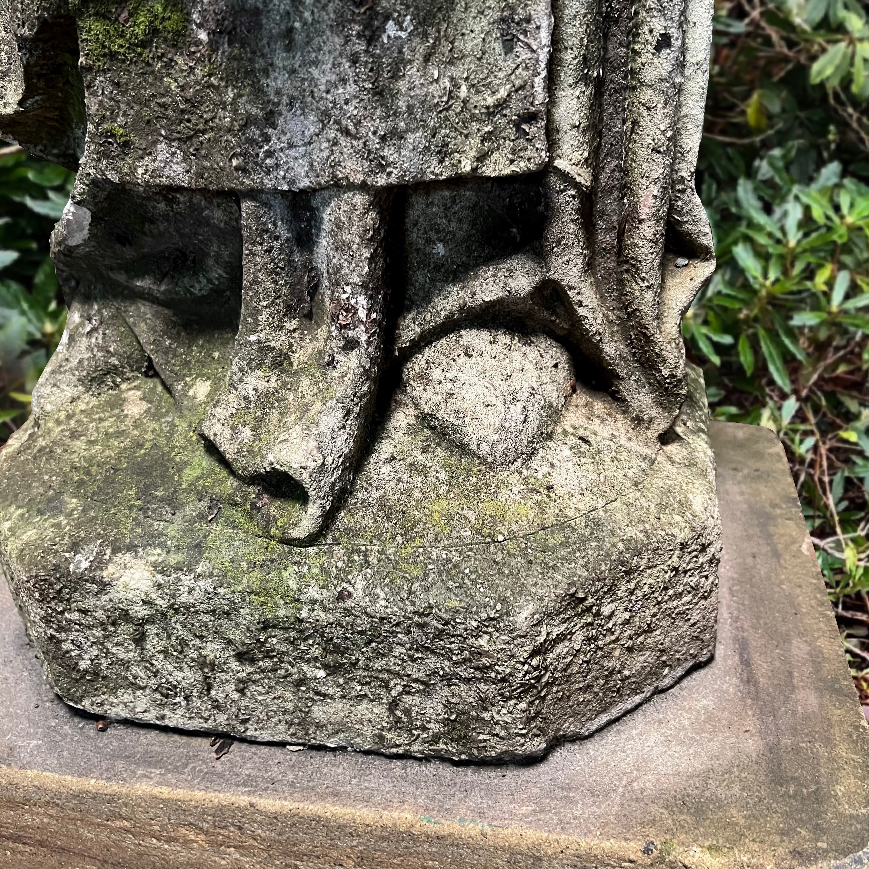 French Limestone Statue of the Madonna c.1780 - Image 22