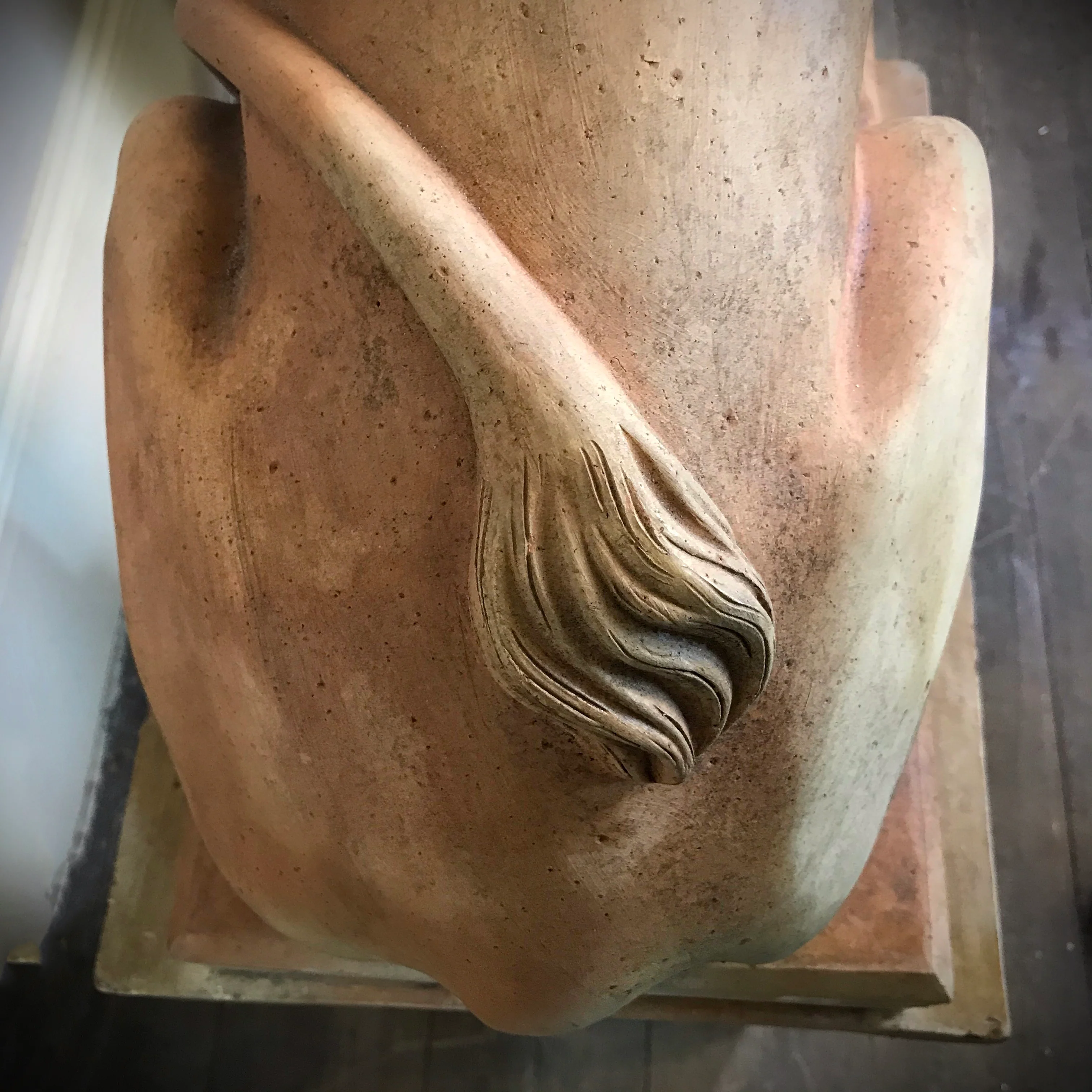 French Terracotta Lion Sculptures by Mandeville-Combeleran 1880-1905 - Image 14