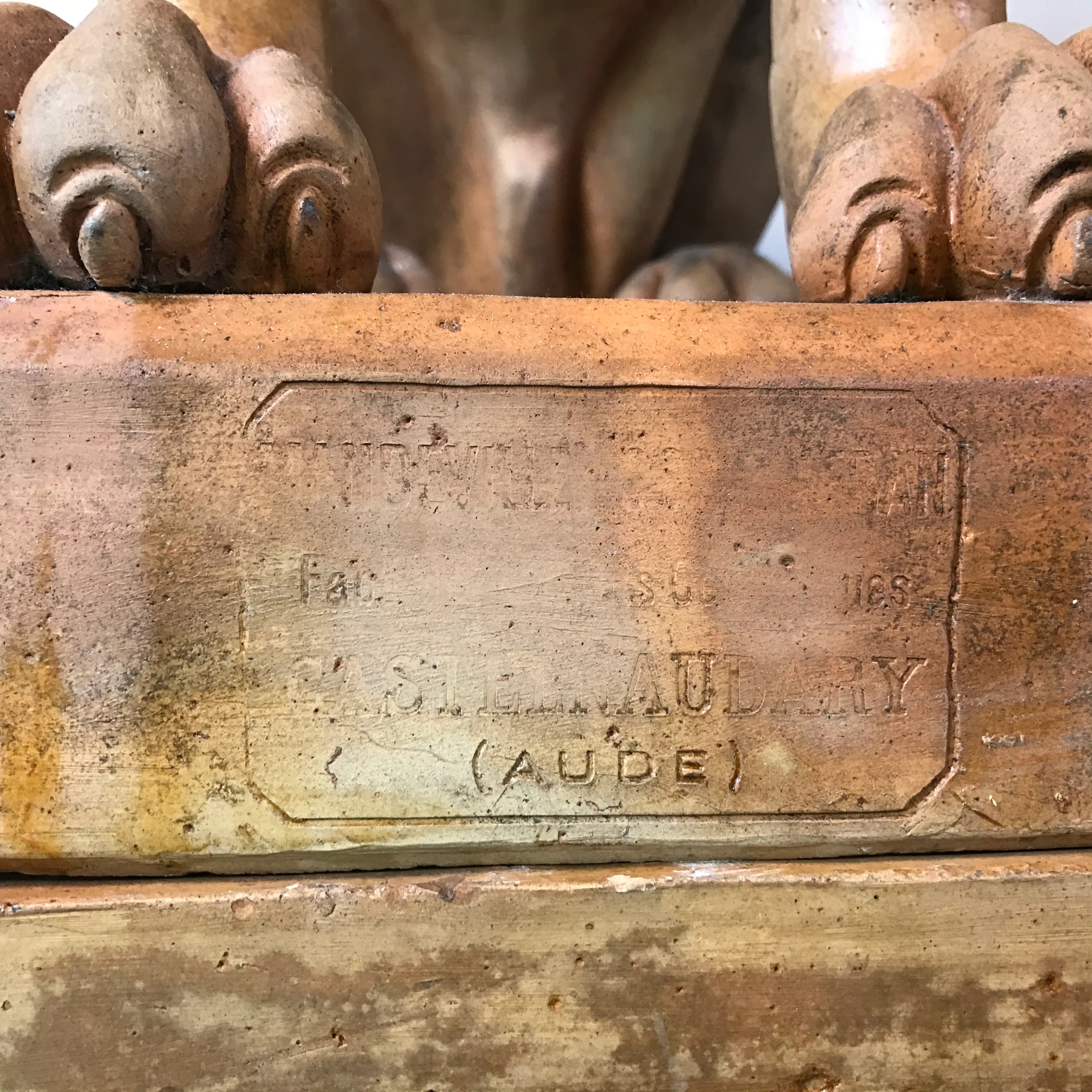 French Terracotta Lion Sculptures by Mandeville-Combeleran 1880-1905 - Image 15