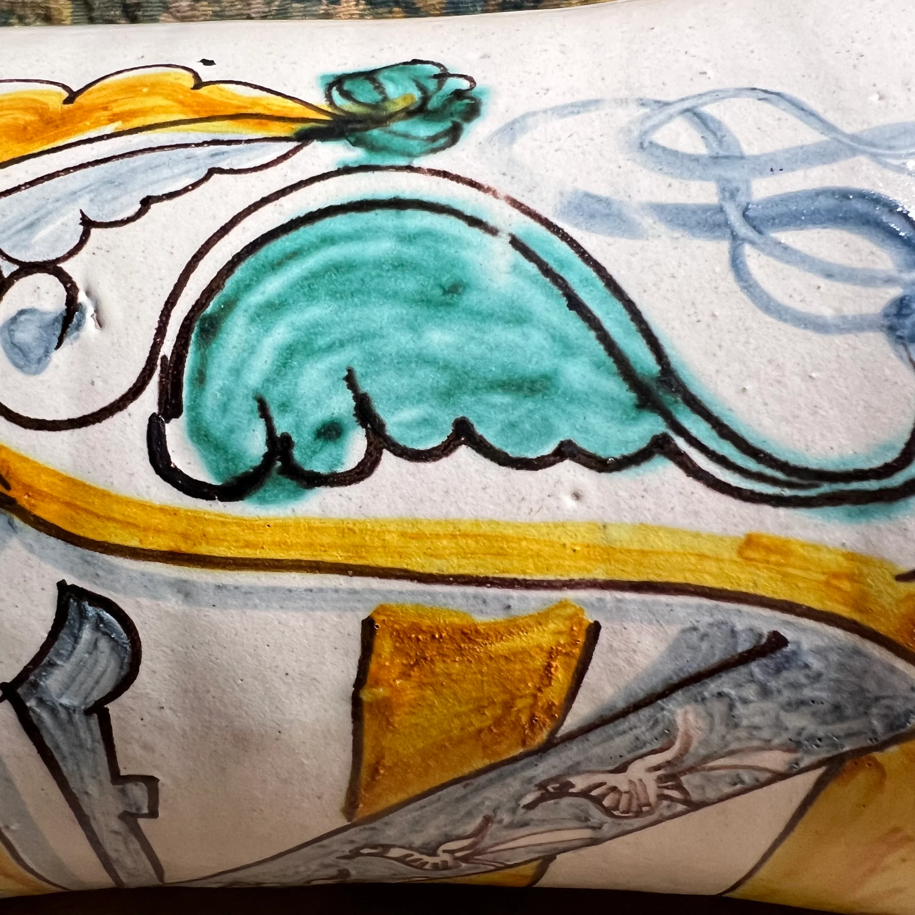 Large Italian Maiolica Albarello, Montelupo (Tuscany), late 17th / early 18th century c. 1690–1720 - Image 16