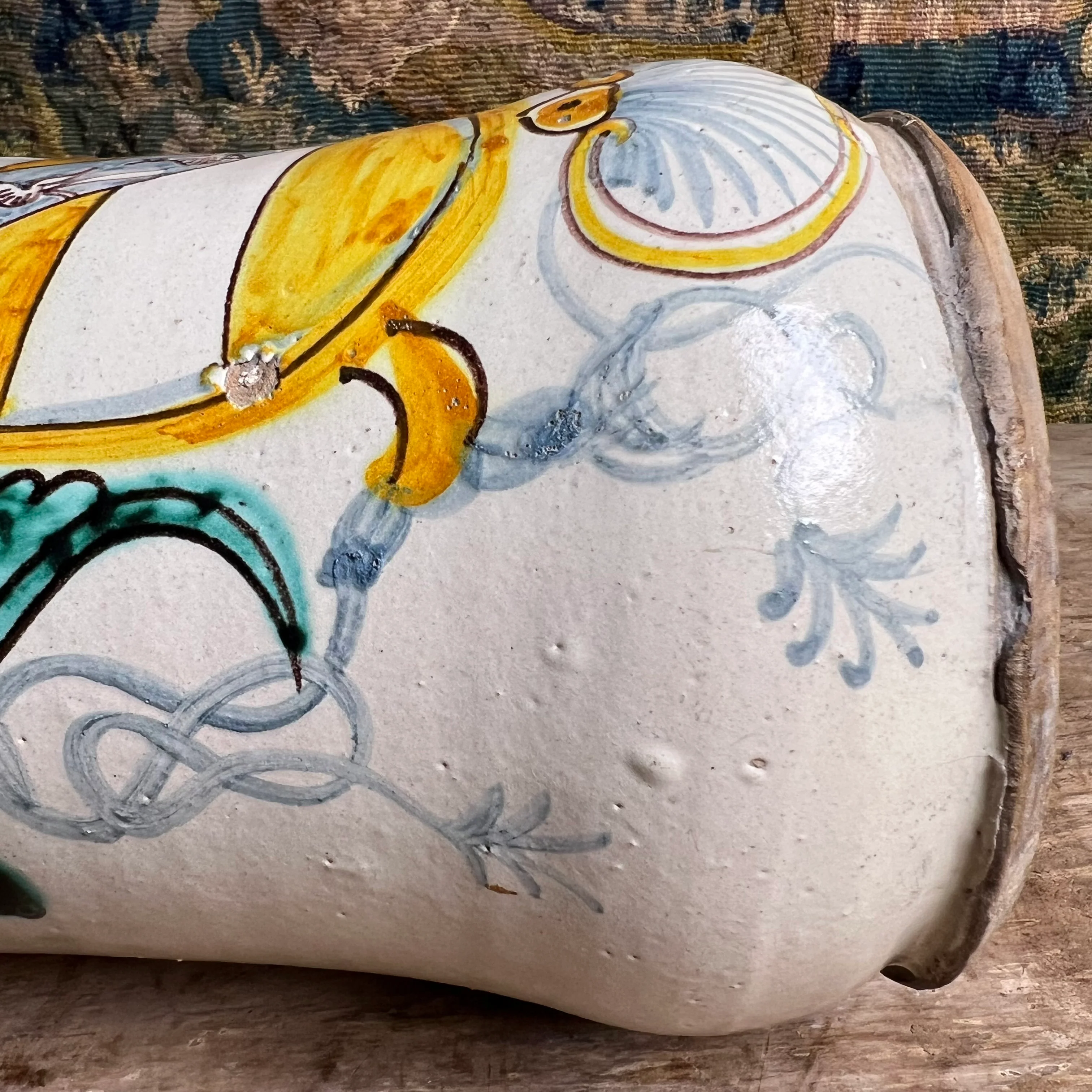 Large Italian Maiolica Albarello, Montelupo (Tuscany), late 17th / early 18th century c. 1690–1720 - Image 19