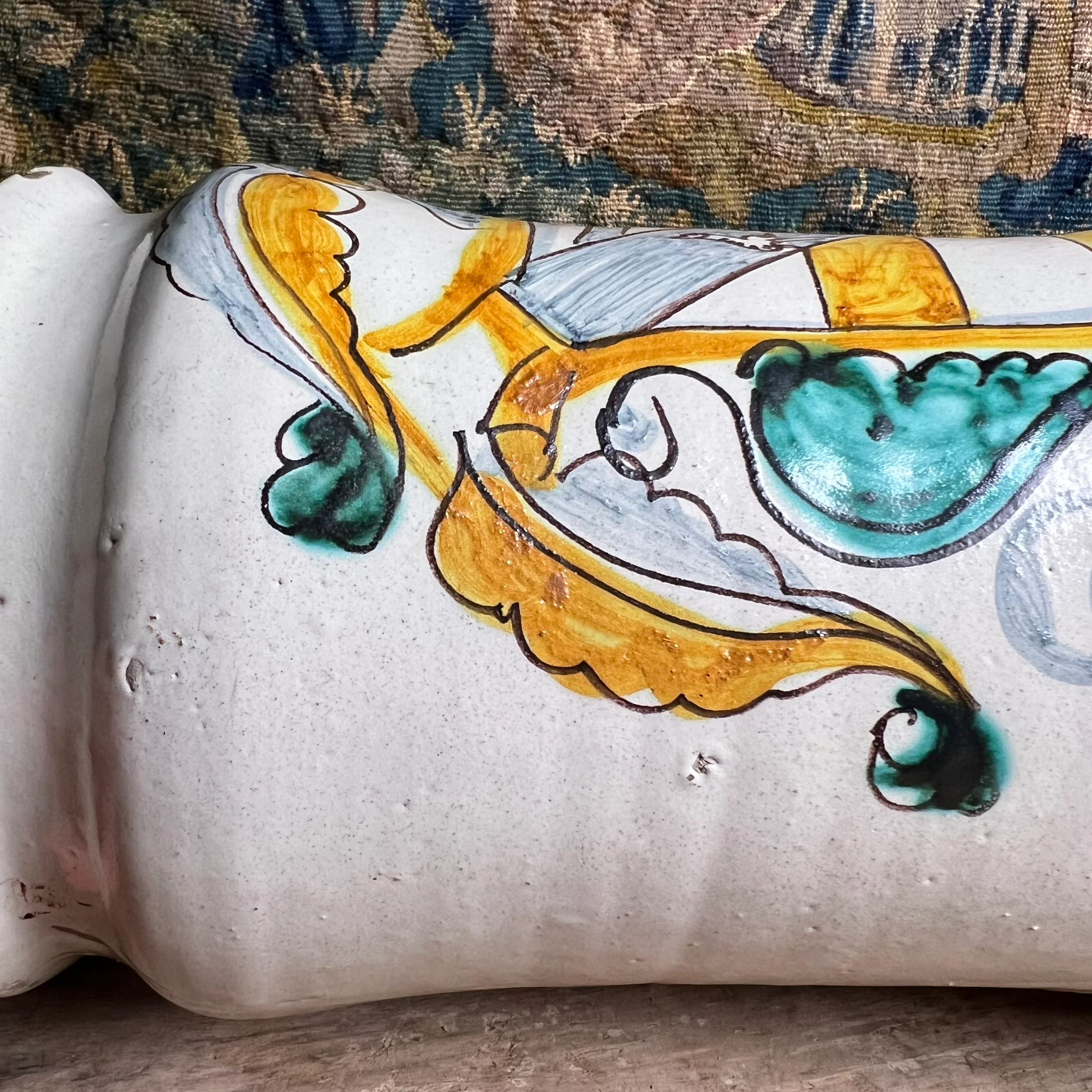 Large Italian Maiolica Albarello, Montelupo (Tuscany), late 17th / early 18th century c. 1690–1720 - Image 20