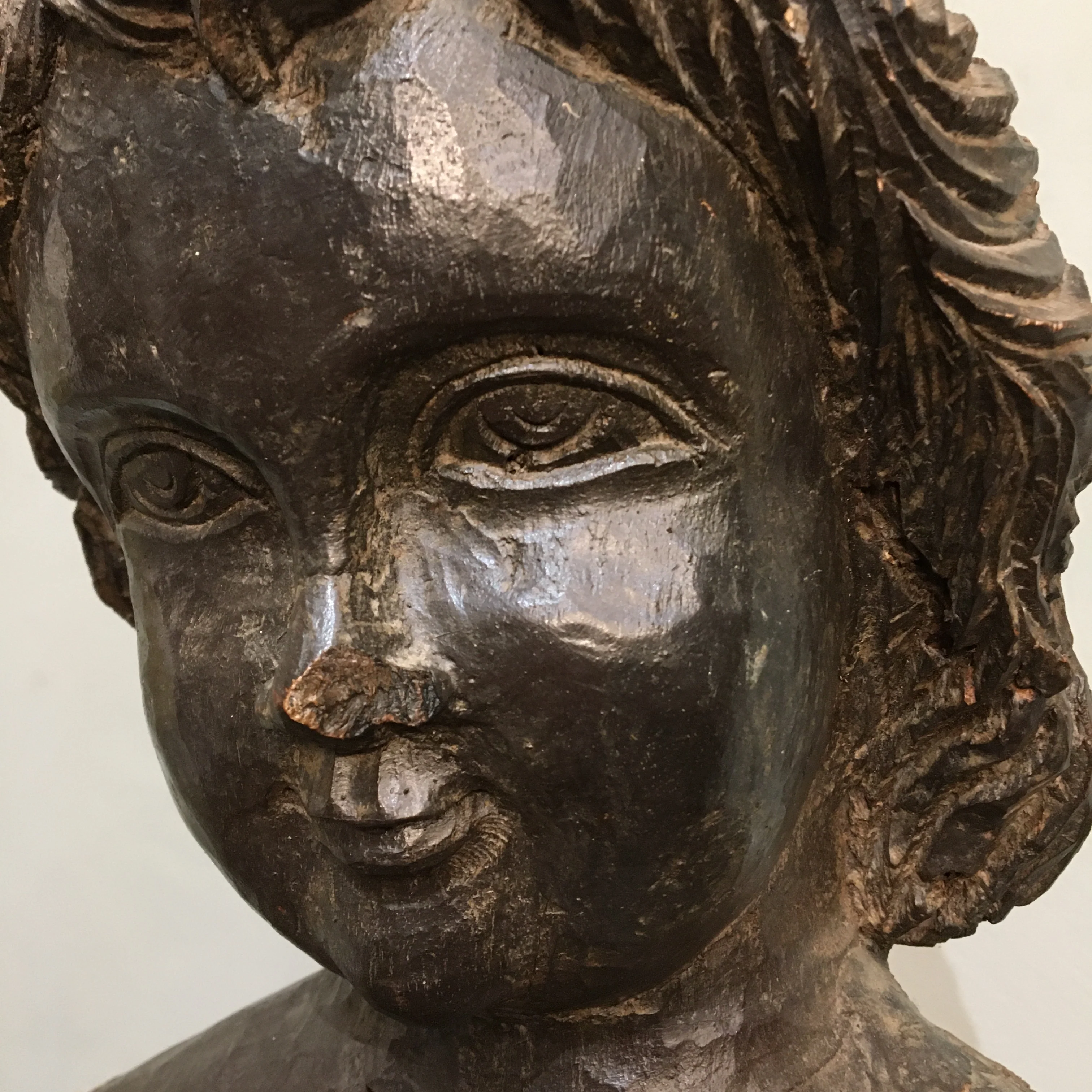 Large Wooden Putto Figure c.1750 - Image 7