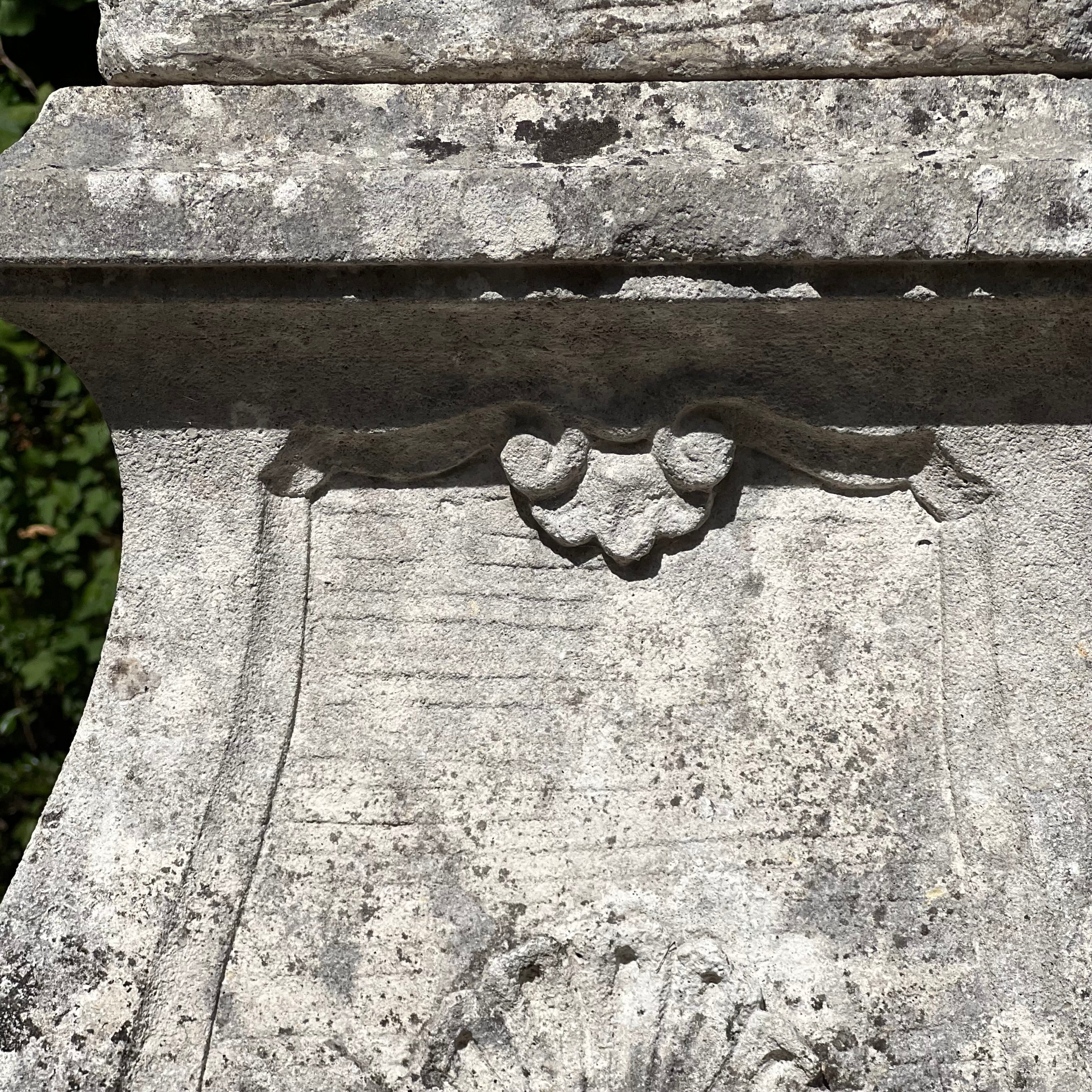 French Limestone Four Seasons Statues with Plinths c. Late 17th/Early 18th Century - Image 16