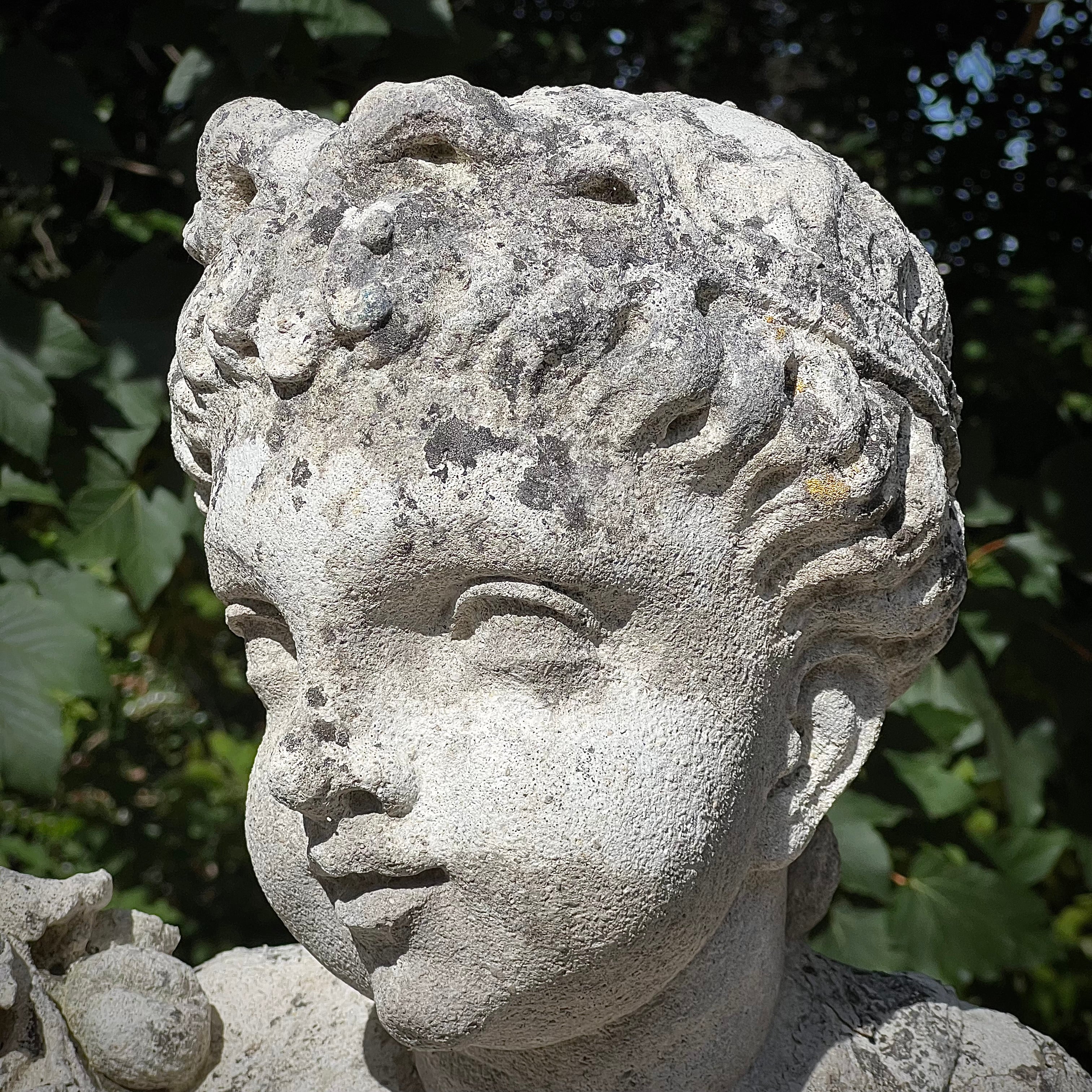 French Limestone Four Seasons Statues with Plinths c. Late 17th/Early 18th Century - Image 30