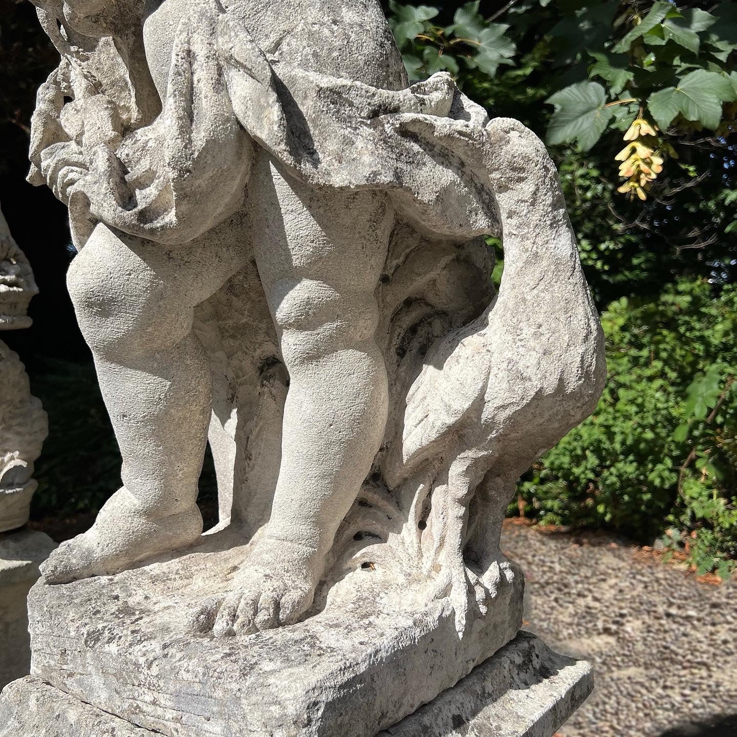 French Limestone Four Seasons Statues with Plinths c. Late 17th/Early 18th Century - Image 8