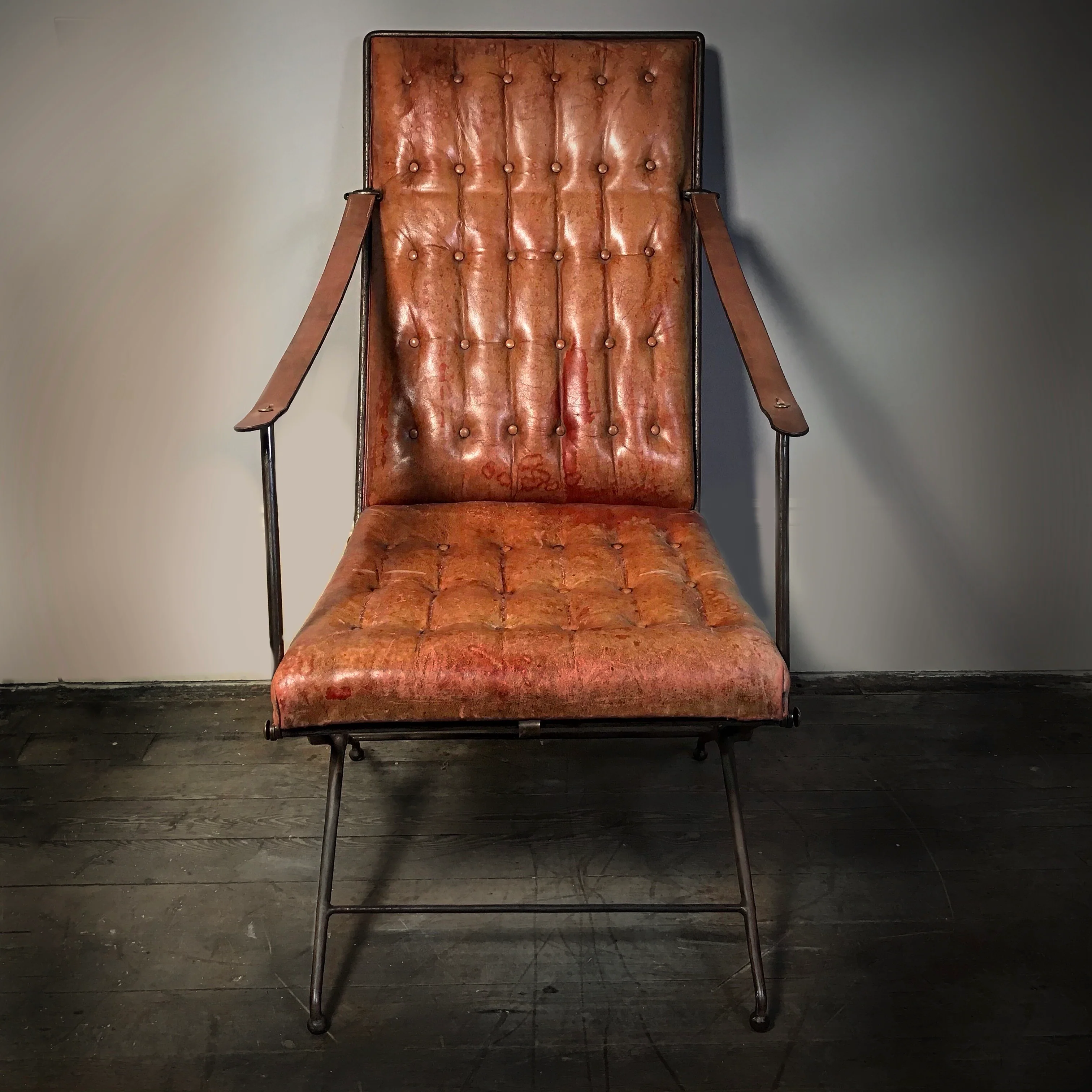 English Campaign Chair c.1920 - Image 3