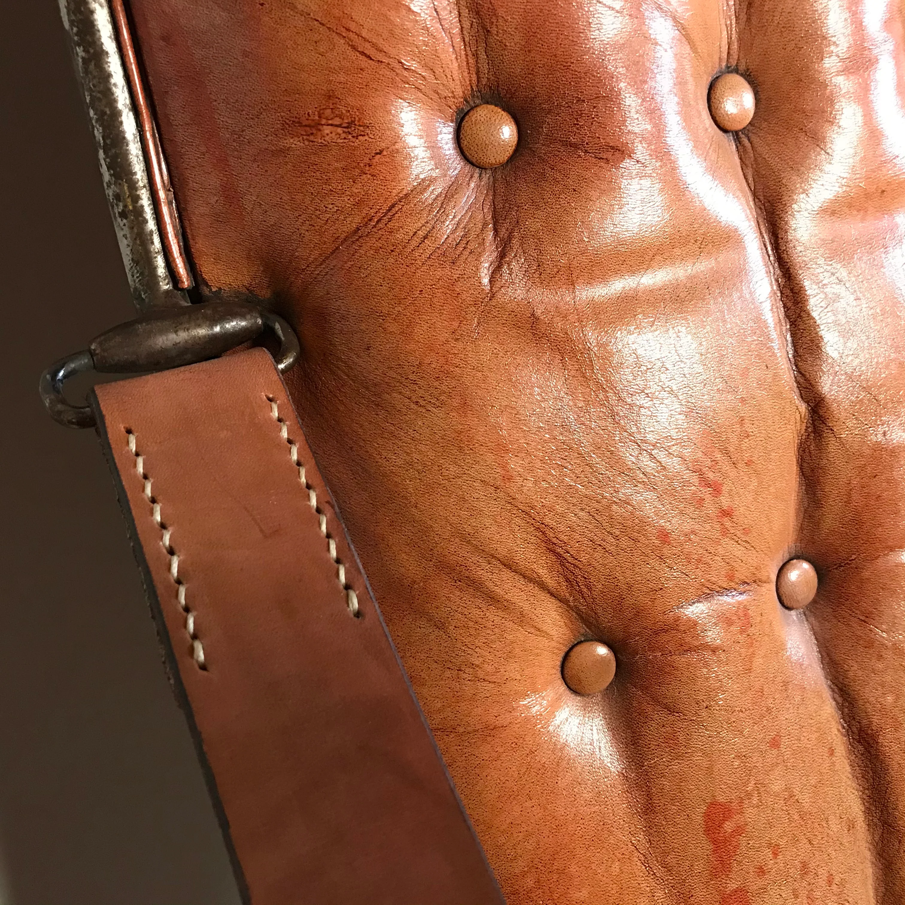 English Campaign Chair c.1920 - Image 4