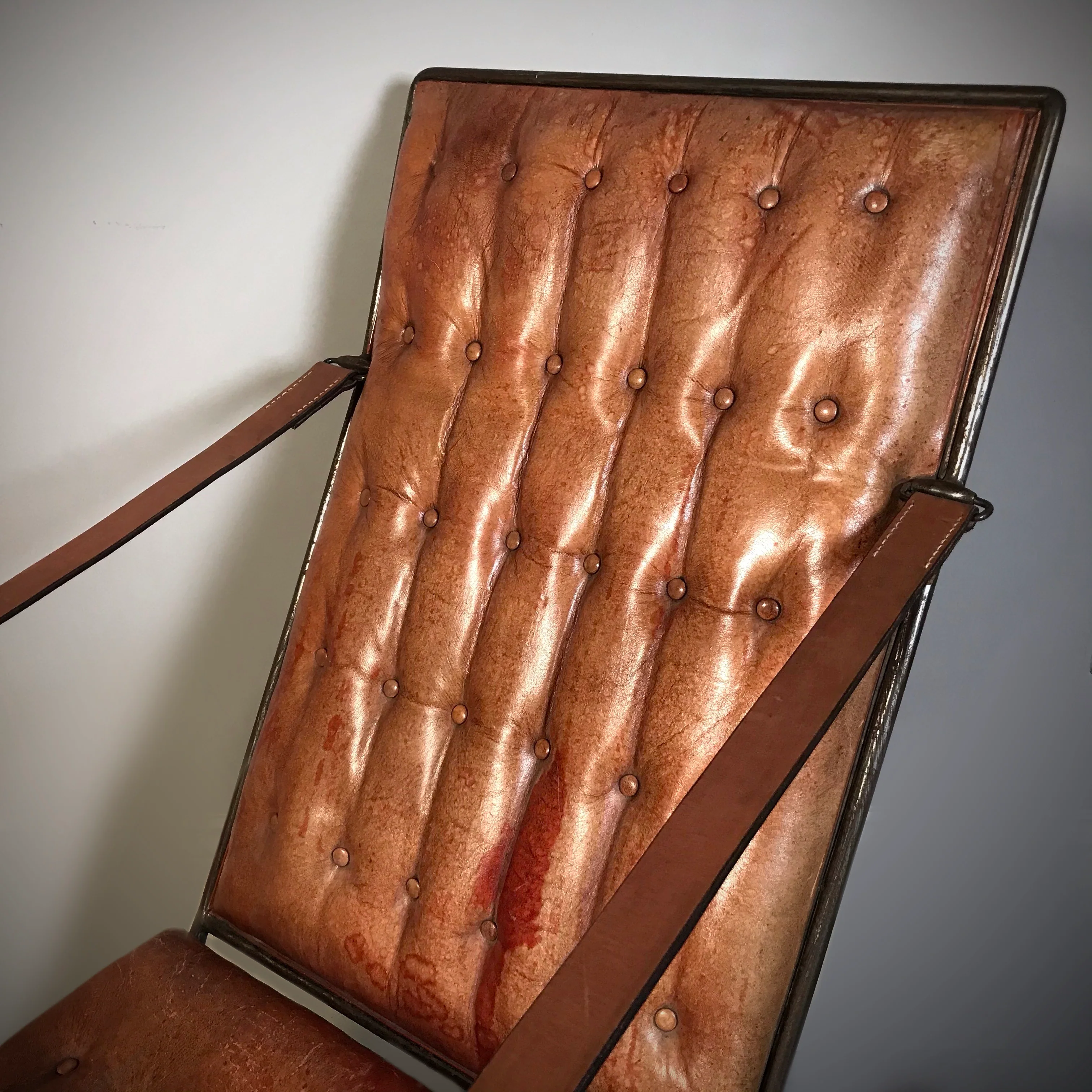 English Campaign Chair c.1920 - Image 5