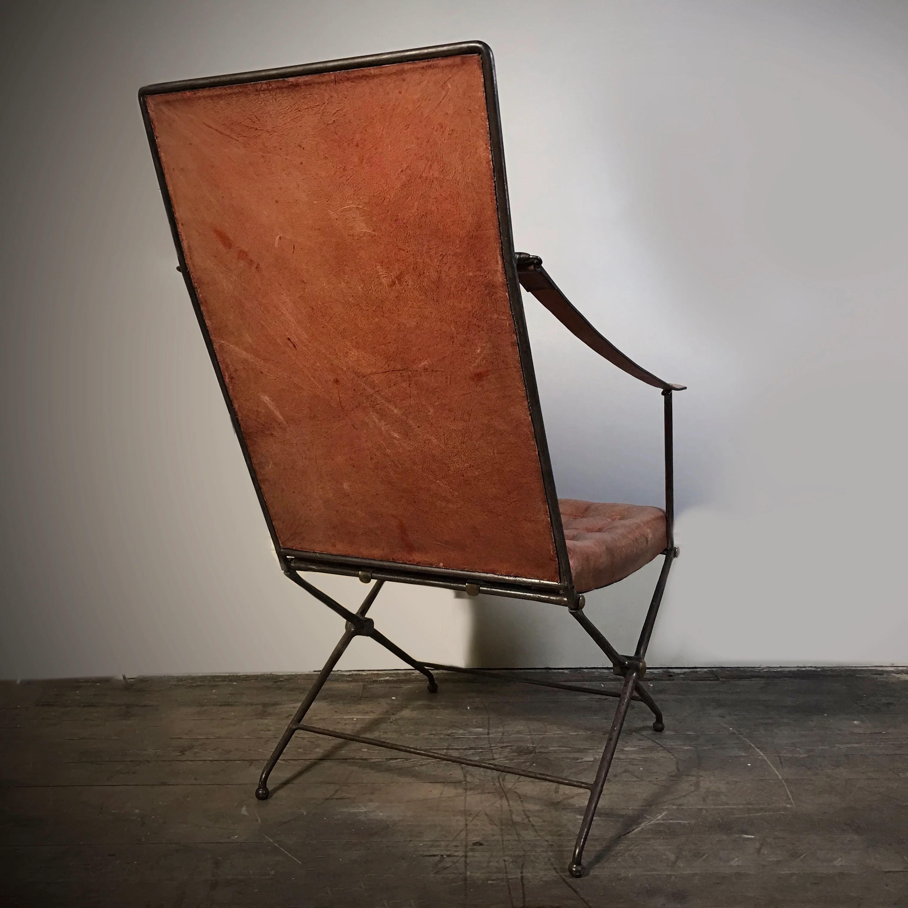 English Campaign Chair c.1920 - Image 8