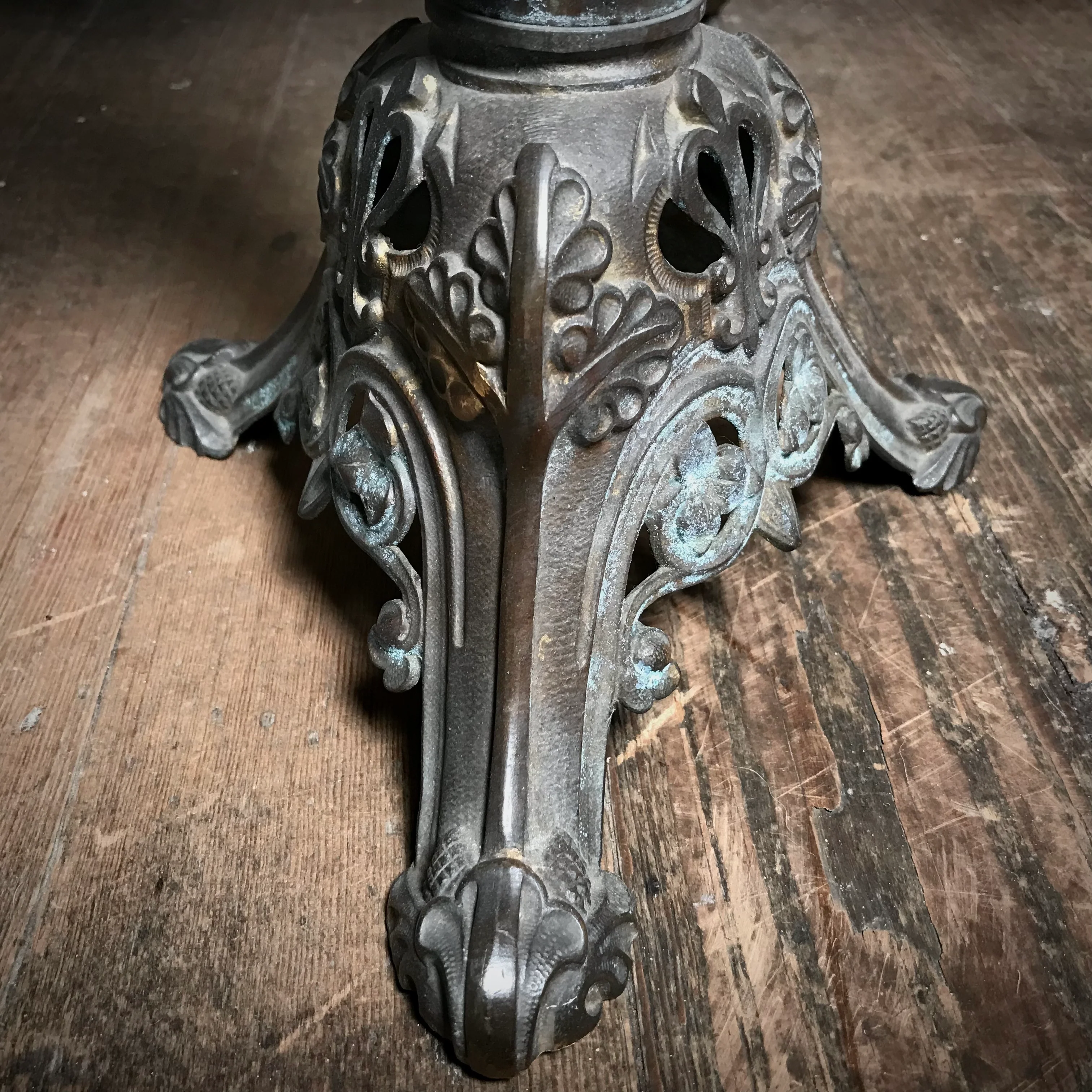 Pair of French Neo-Gothic Altar Candelabra c.1860 - Image 8