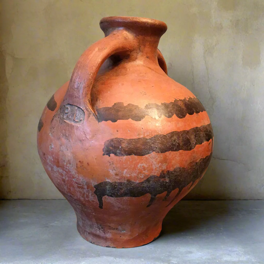 Terracotta Jug/Pitcher Vessel ‘Cantaros’ from Calanda, Aragon c.1750s - Image 3