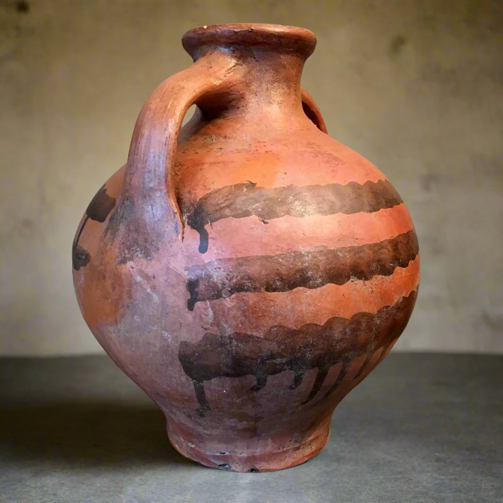 Terracotta Jug/Pitcher Vessel ‘Cantaros’ from Calanda, Aragon c.1750s - Image 4