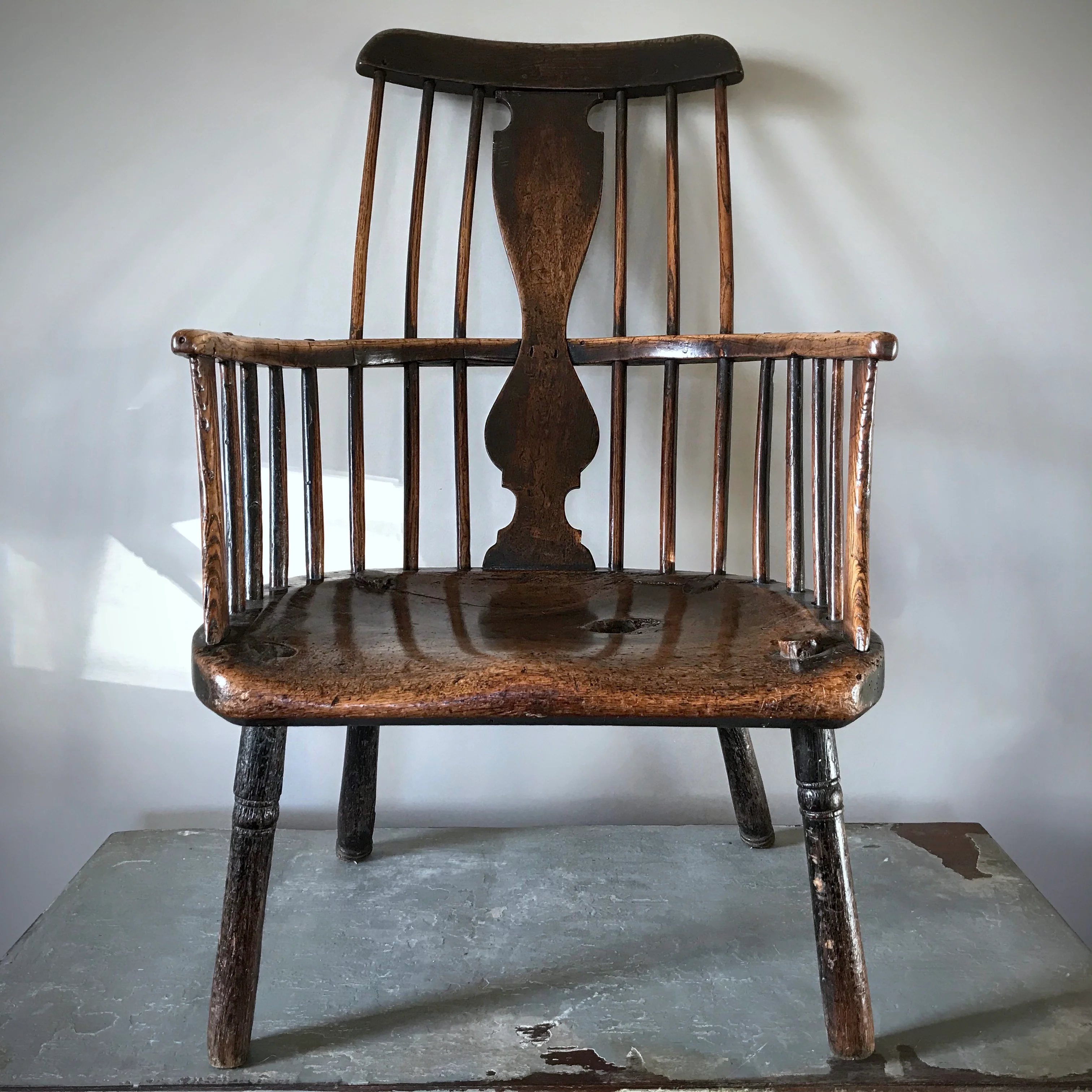 Rare Welsh Comb Back Windsor Armchair c.1780 - Image 5