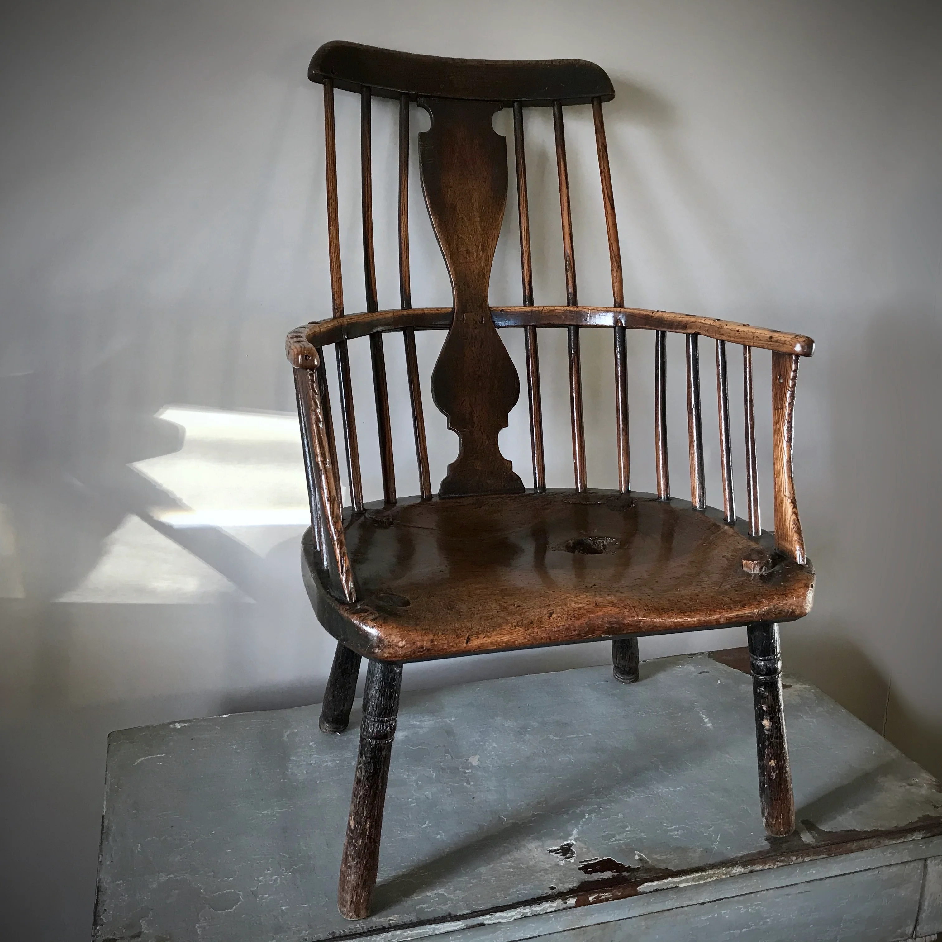 Rare Welsh Comb Back Windsor Armchair c.1780 - Image 6