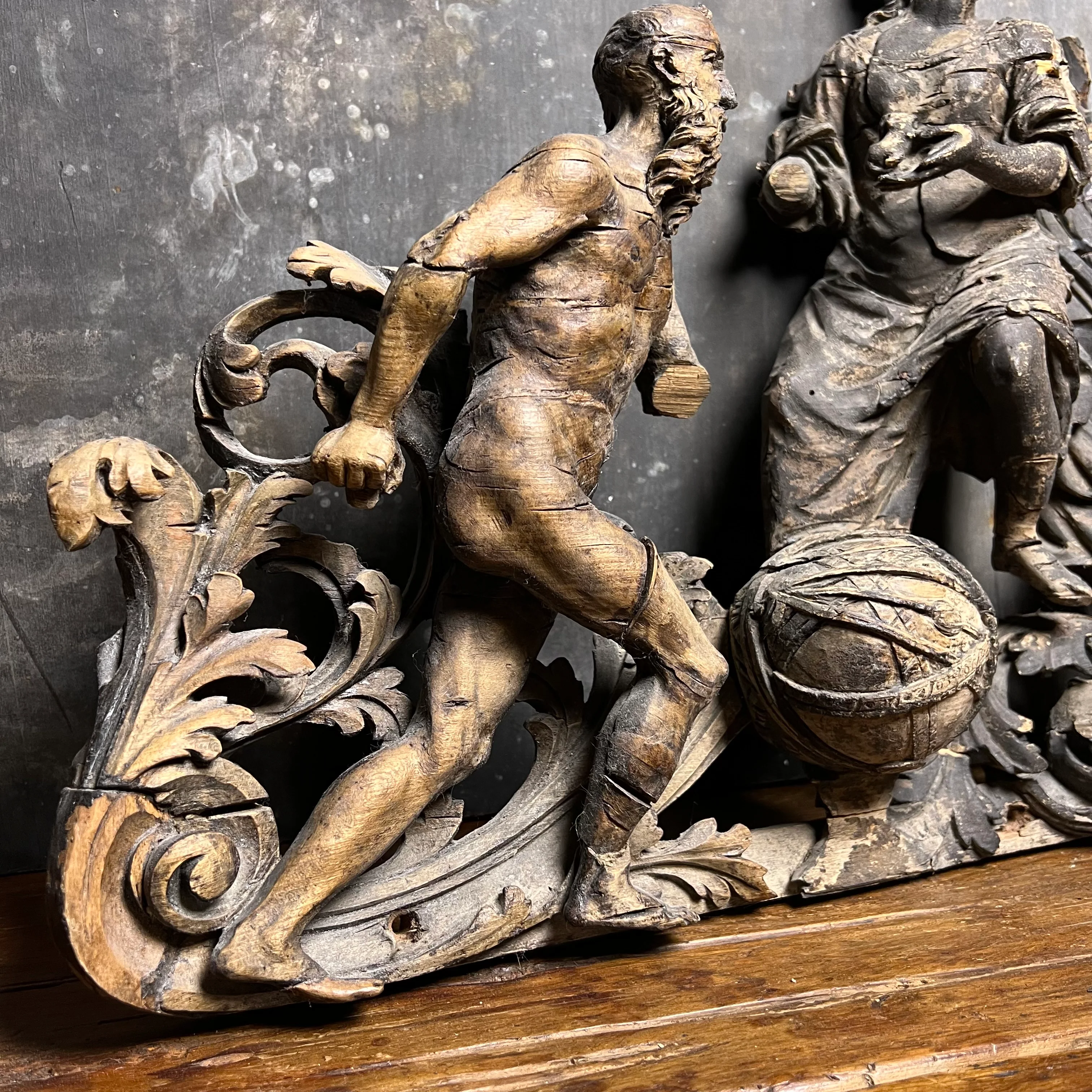 Baroque Limewood Relief with Angel, Lamb and Allegorical Figures, c.1650–1720 - Image 18