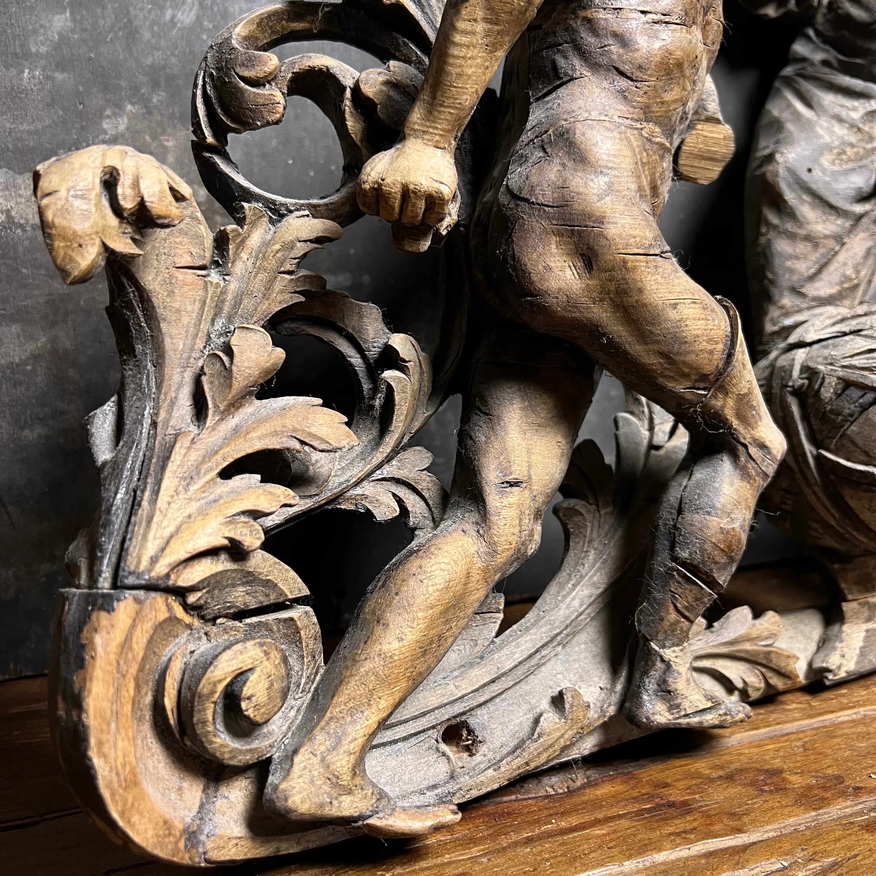 Baroque Limewood Relief with Angel, Lamb and Allegorical Figures, c.1650–1720 - Image 19