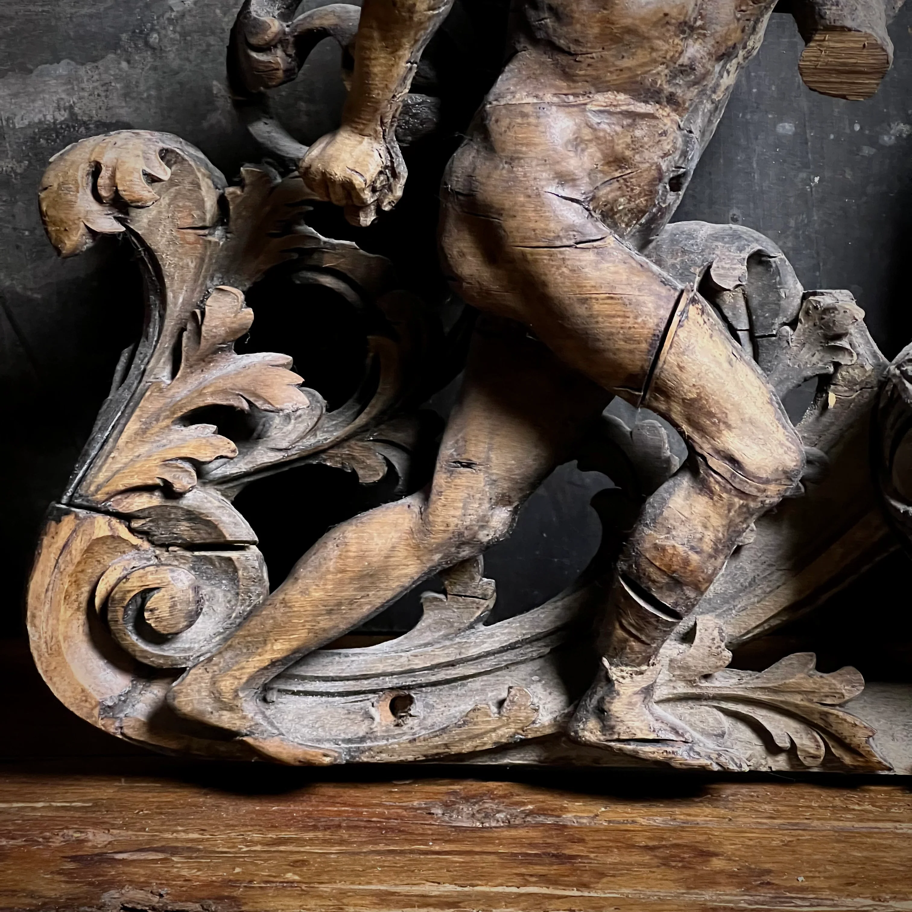 Baroque Limewood Relief with Angel, Lamb and Allegorical Figures, c.1650–1720 - Image 3