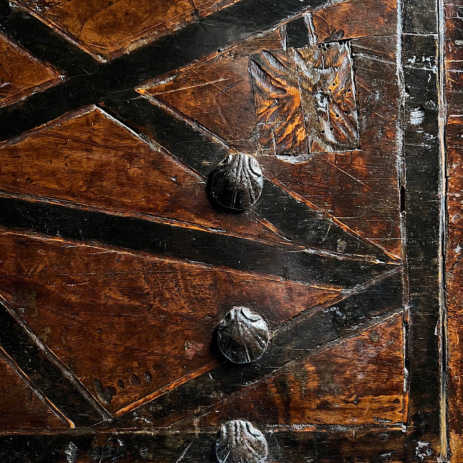 Renaissance Walnut Geometrically Inlaid Vargueno/Bargueno c.1530-1550. - Image 15