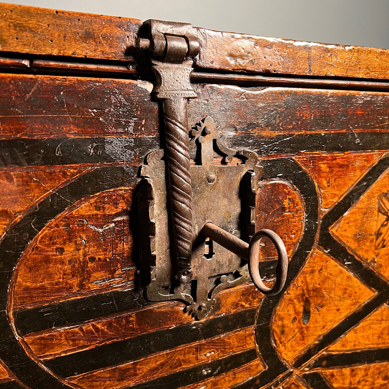 Renaissance Walnut Geometrically Inlaid Vargueno/Bargueno c.1530-1550. - Image 16