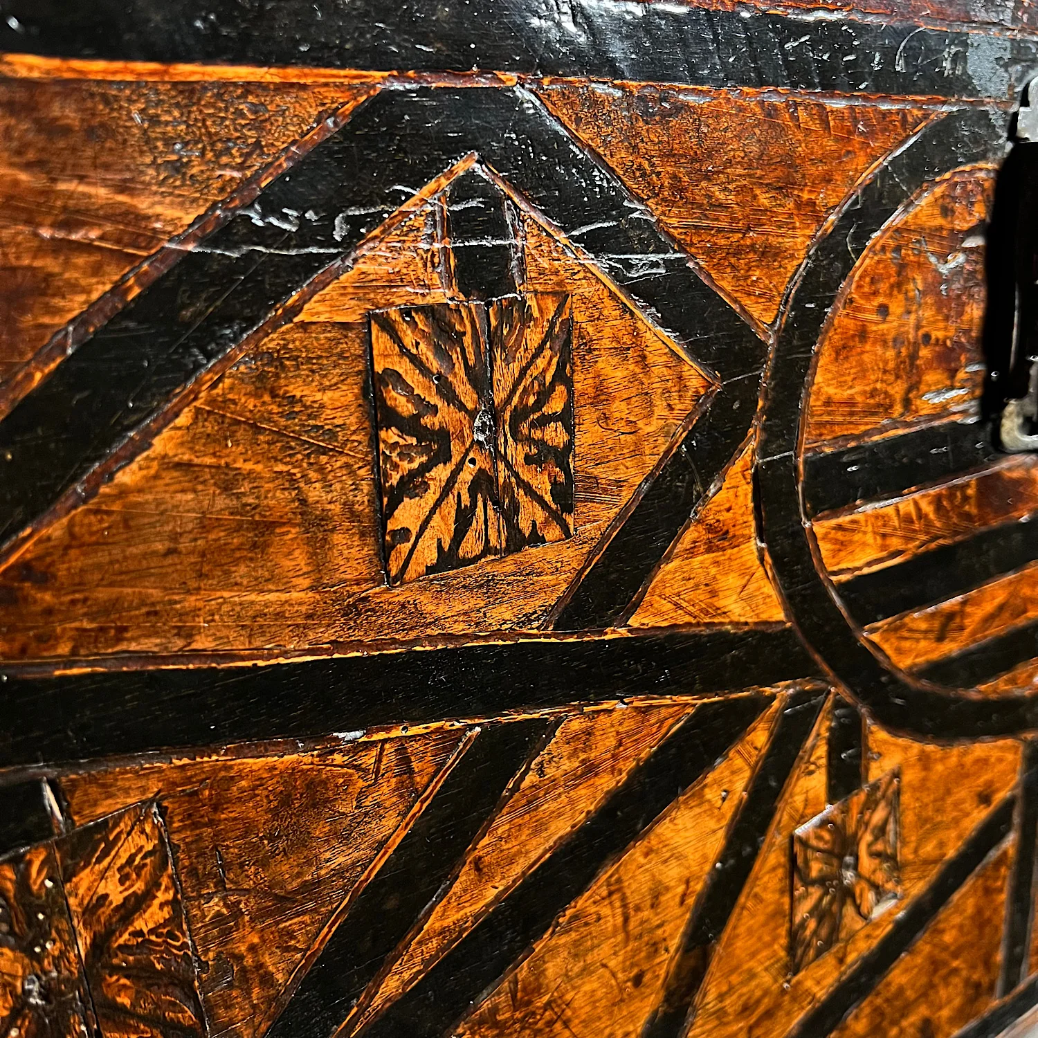 Renaissance Walnut Geometrically Inlaid Vargueno/Bargueno c.1530-1550. - Image 17