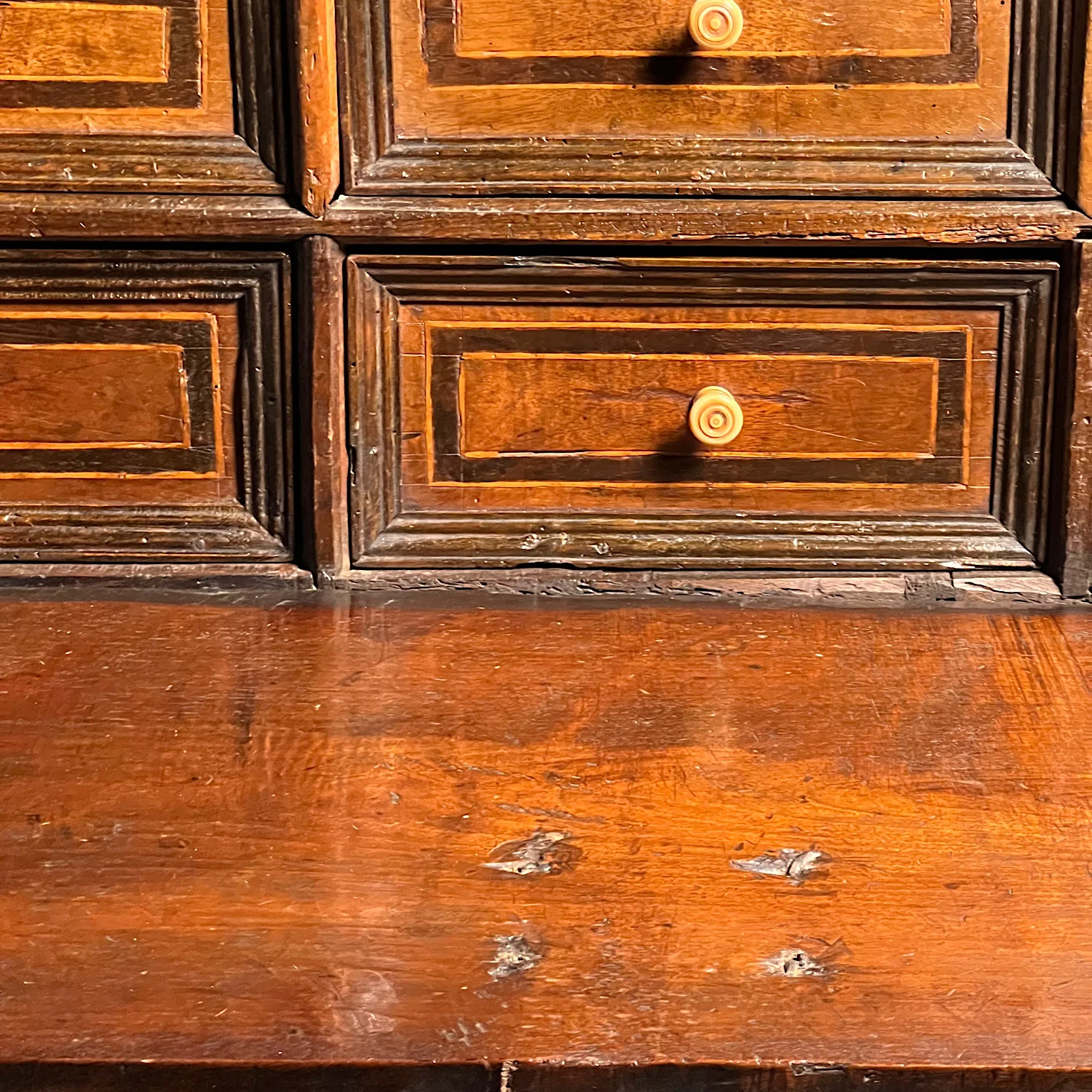 Renaissance Walnut Geometrically Inlaid Vargueno/Bargueno c.1530-1550. - Image 20