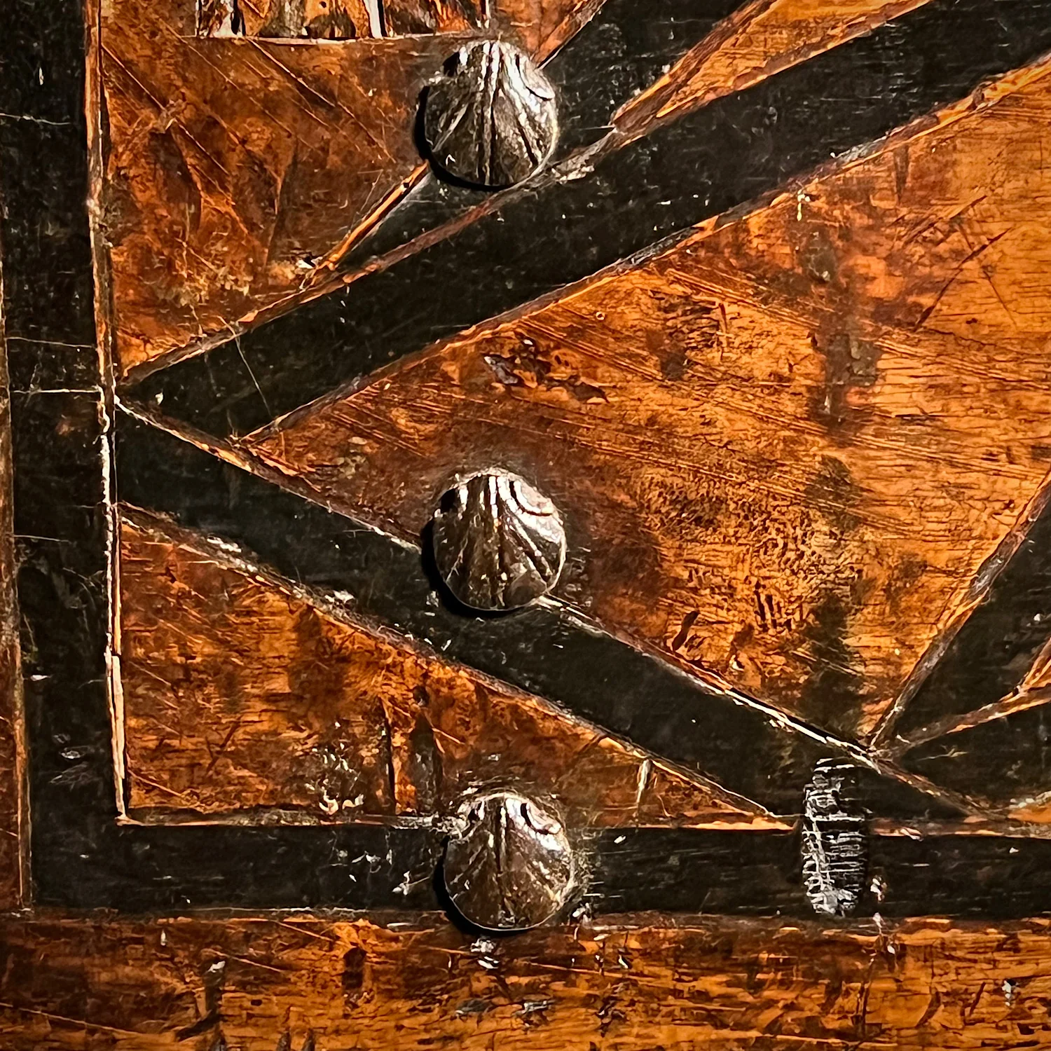 Renaissance Walnut Geometrically Inlaid Vargueno/Bargueno c.1530-1550. - Image 7