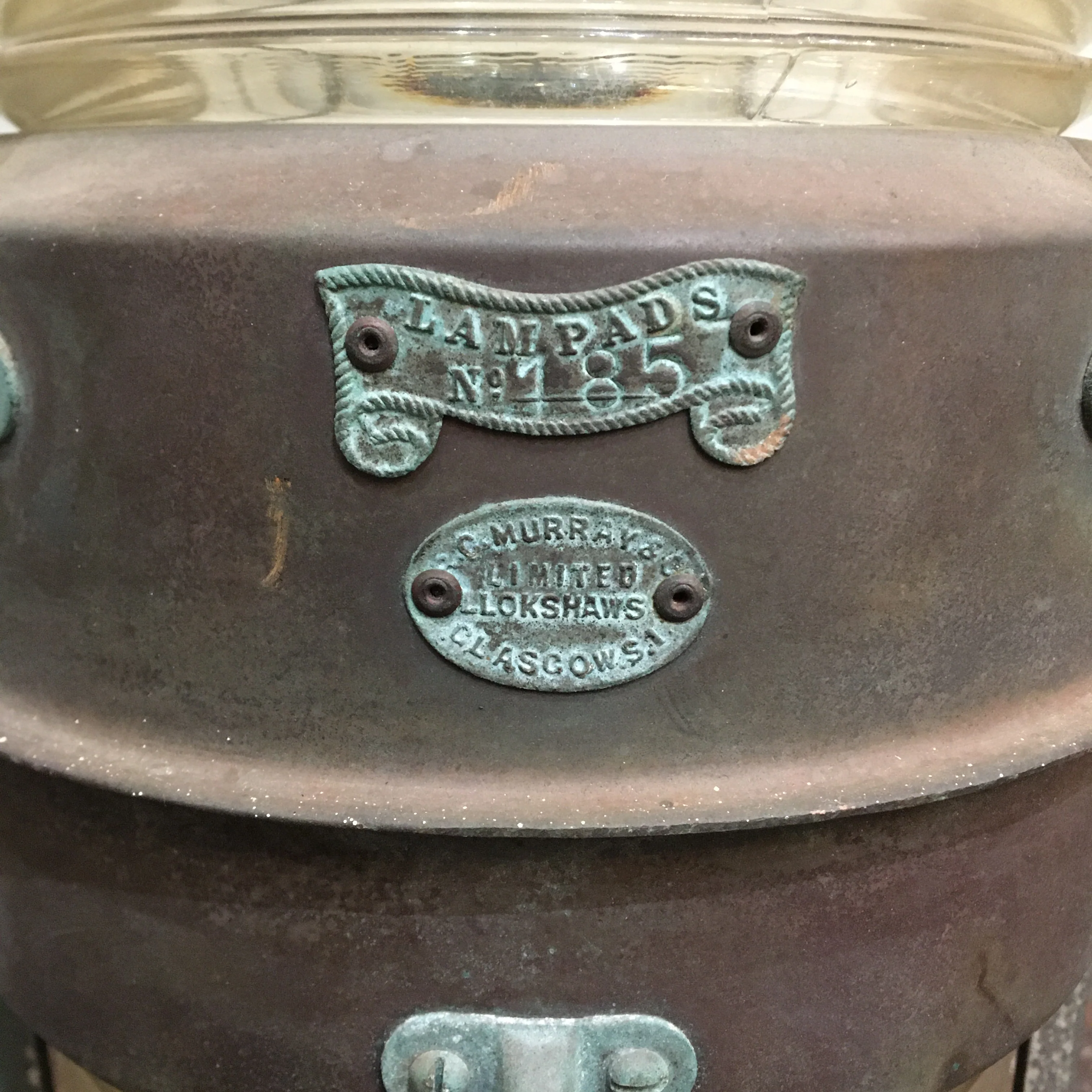 Ships Anchor Lantern by R. C. Murray & Co. c1920 - Image 11