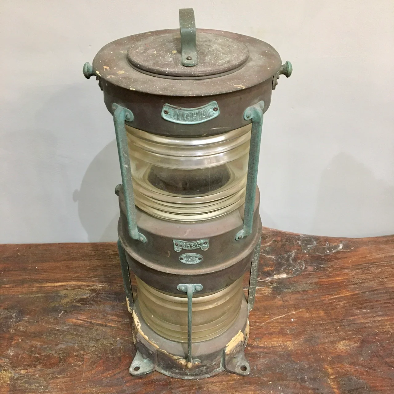 Ships Anchor Lantern by R. C. Murray & Co. c1920 - Image 4
